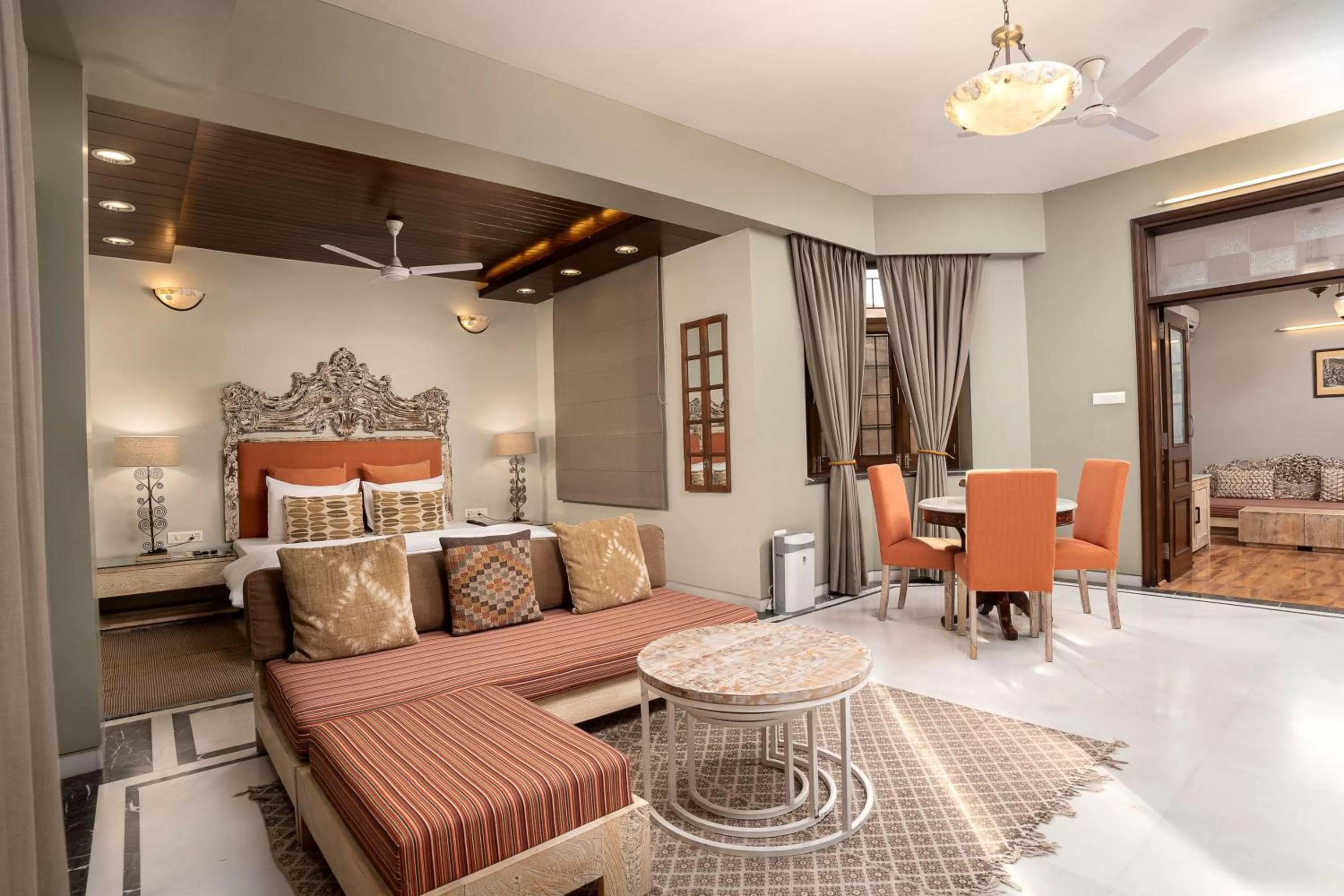 Photo of the whole room, Bed in The Almond Tree