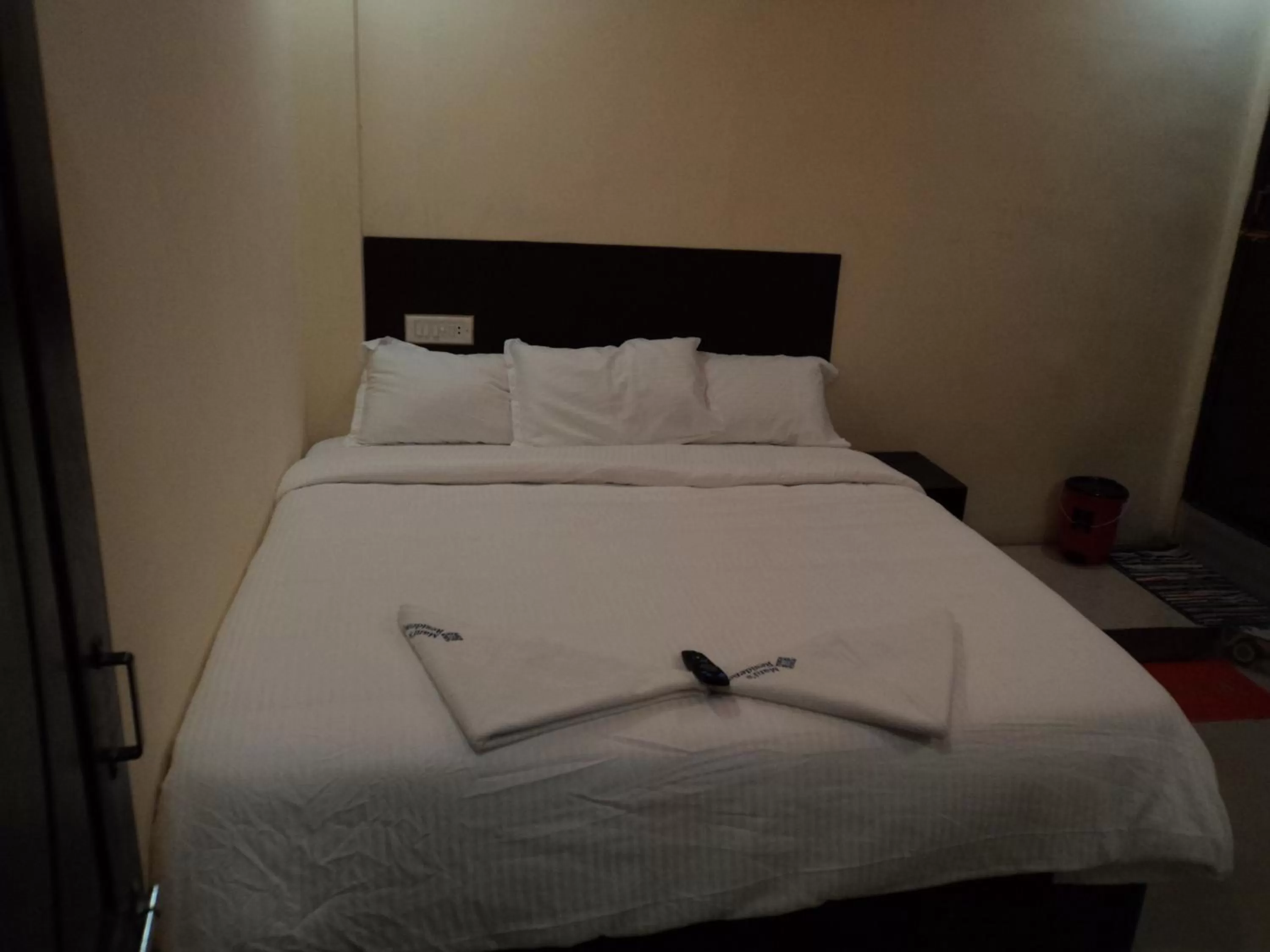 Bed in Mani's residency