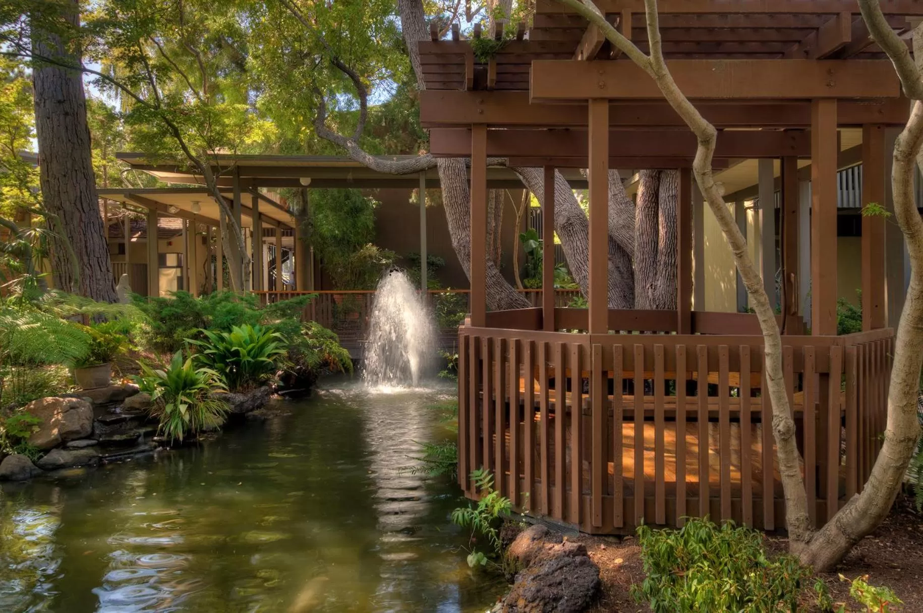 Facade/entrance in Dinah's Garden Hotel