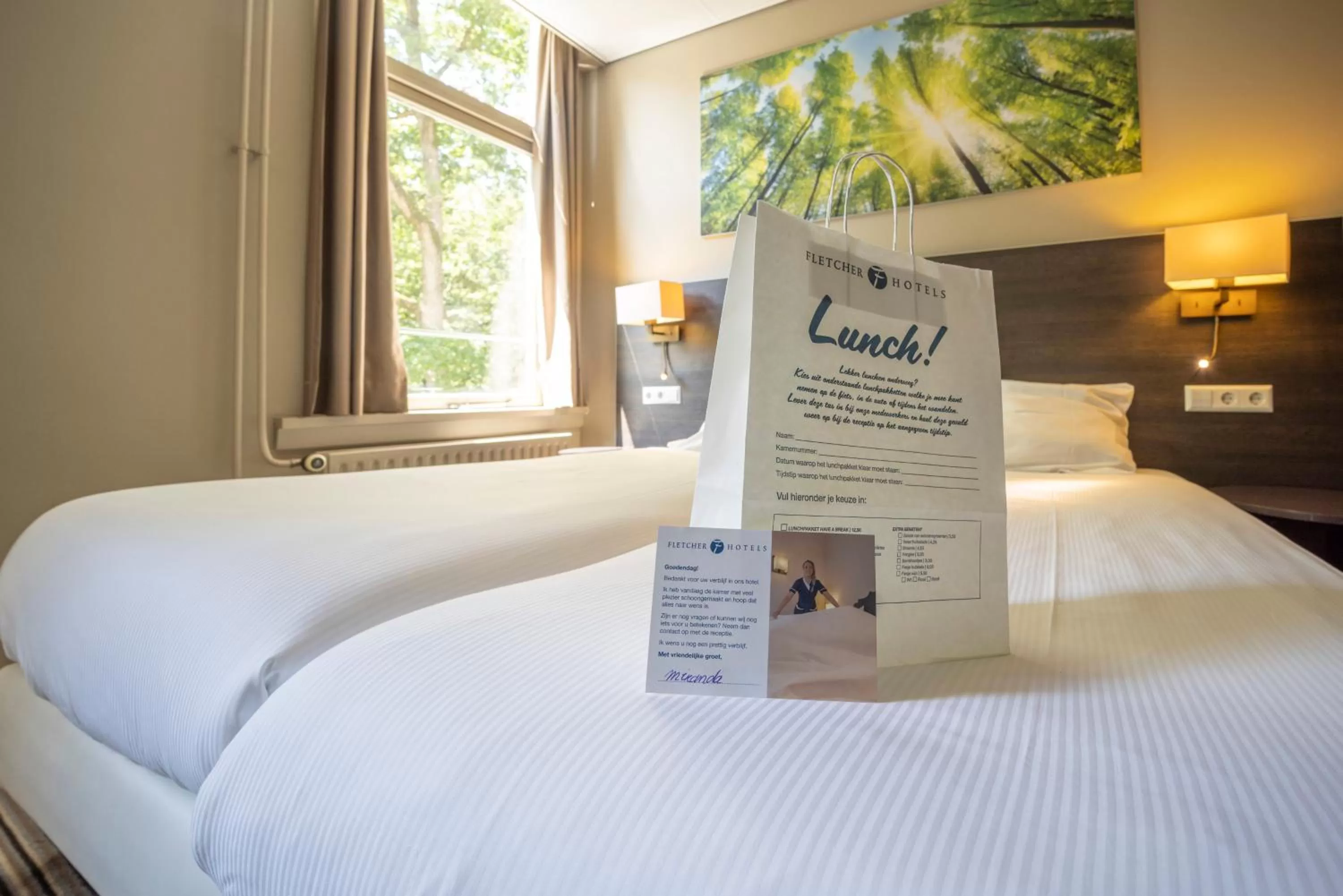 Bedroom, Bed in Fletcher Hotel Restaurant Boschoord