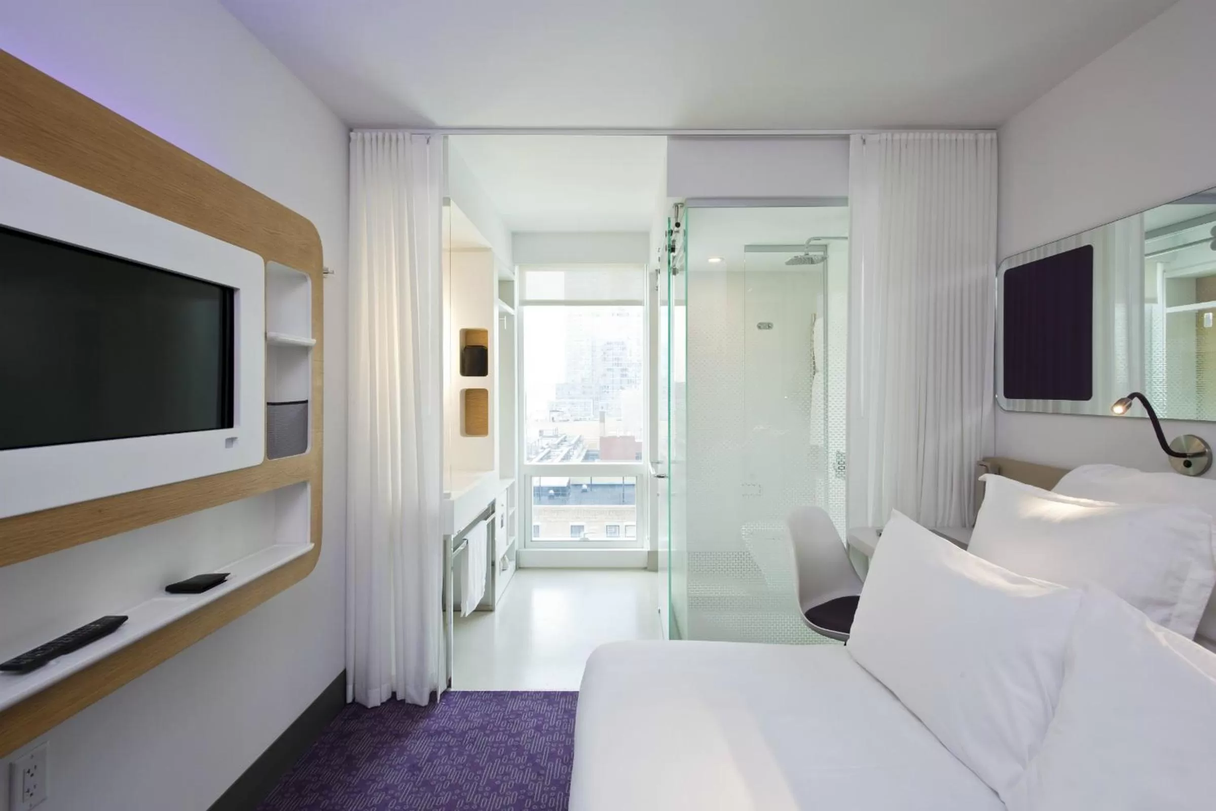 Bedroom, Bed in YOTEL New York Times Square