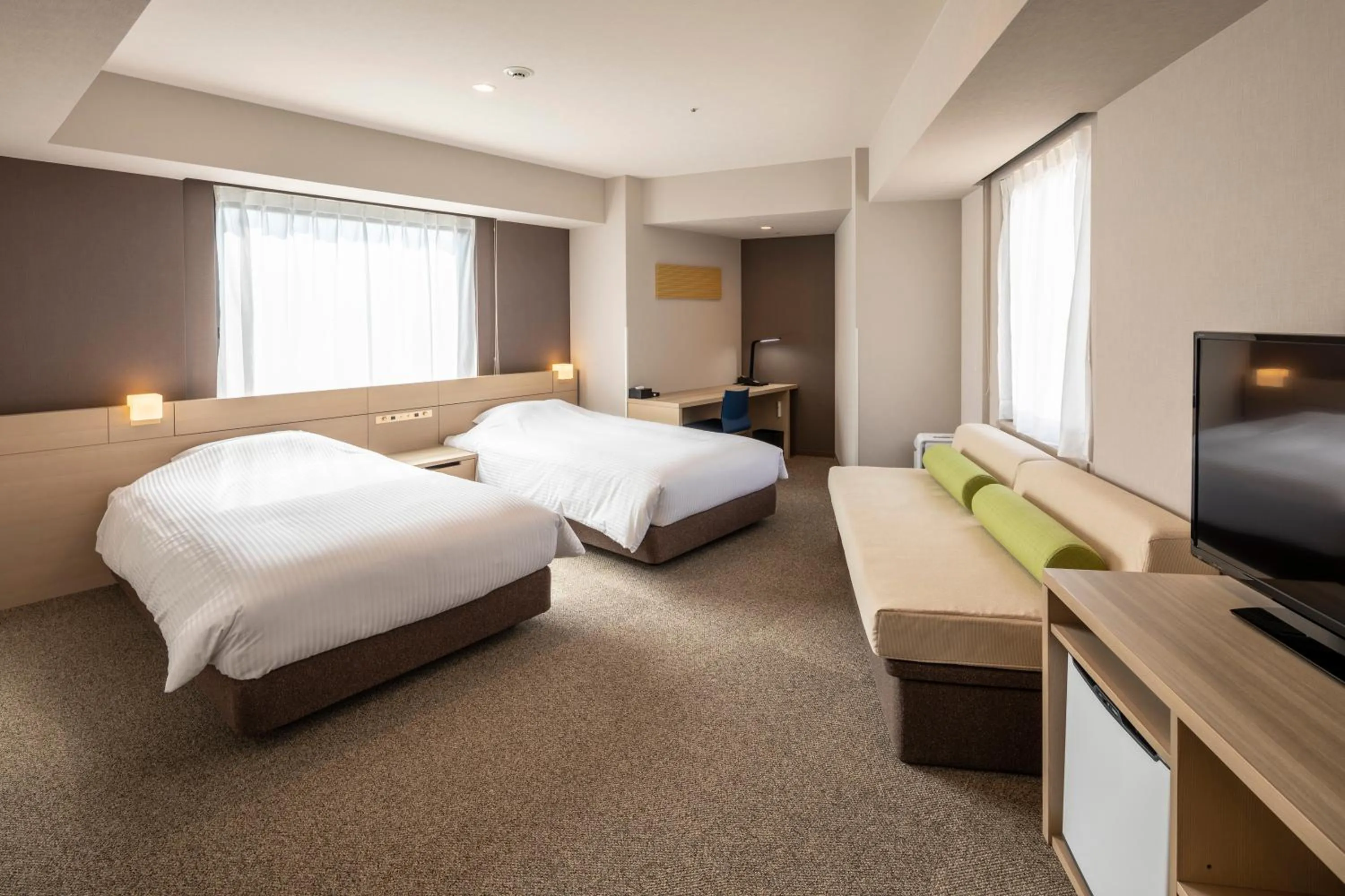 Photo of the whole room, Bed in JR Clement Inn Takamatsu