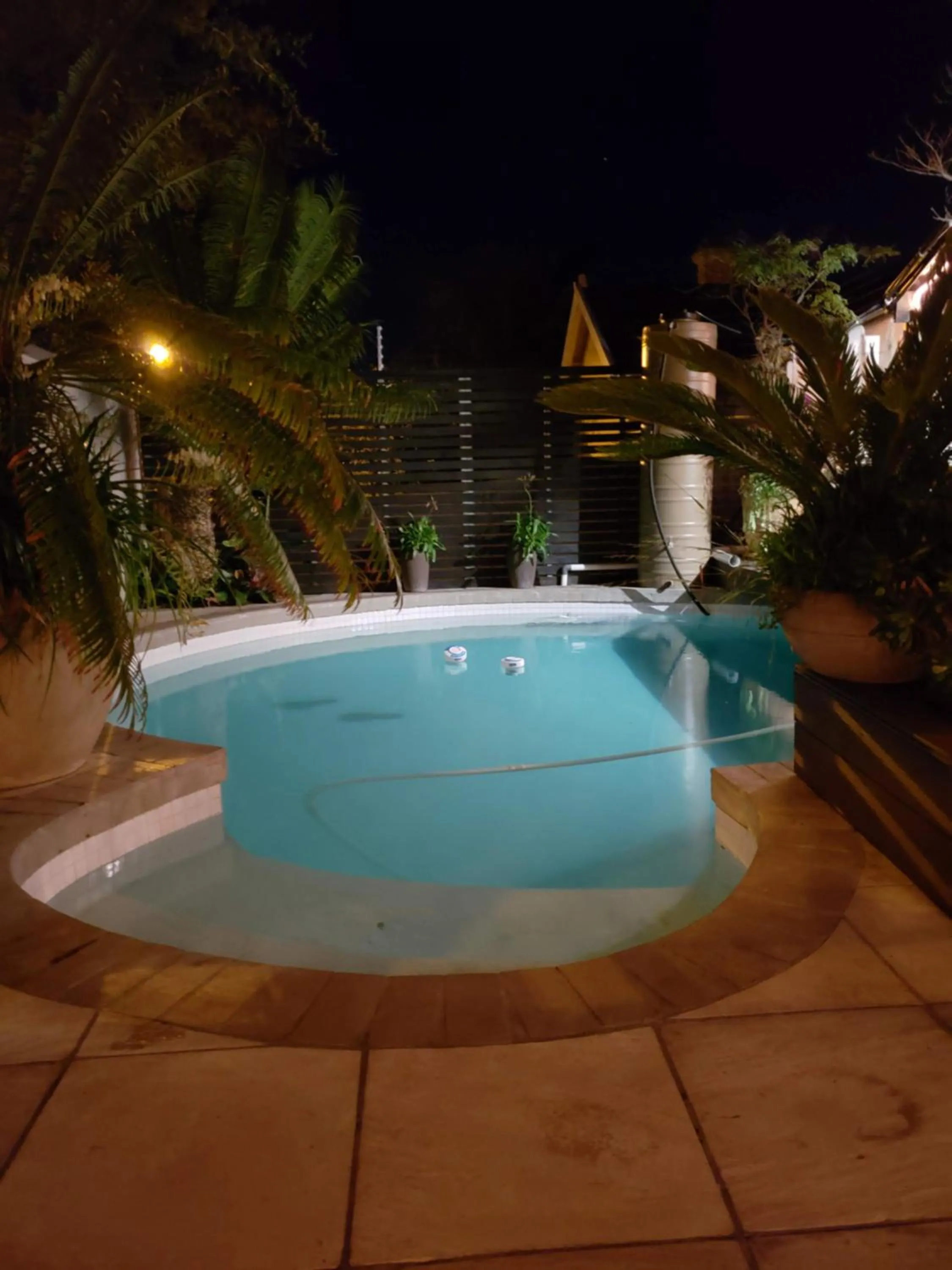 Pool view in Point B Guest House -Sustainable Solar Energy