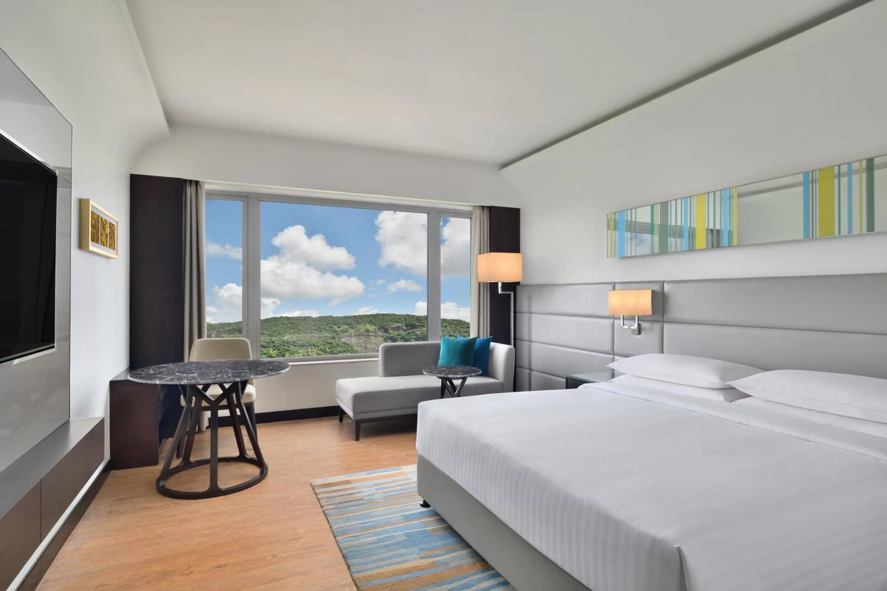 Photo of the whole room, Bed in Courtyard by Marriott Navi Mumbai