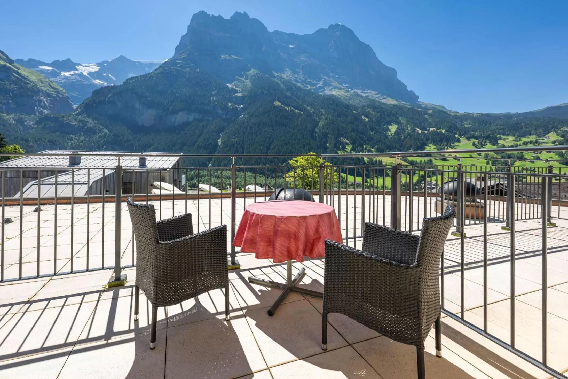 Balcony/Terrace in Hotel Spinne Grindelwald