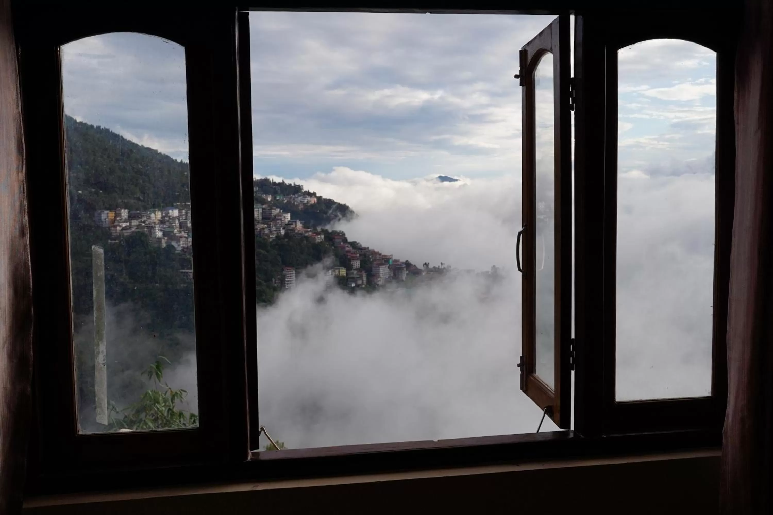 View (from property/room), Mountain View in Hotel White Lotus Gangtok