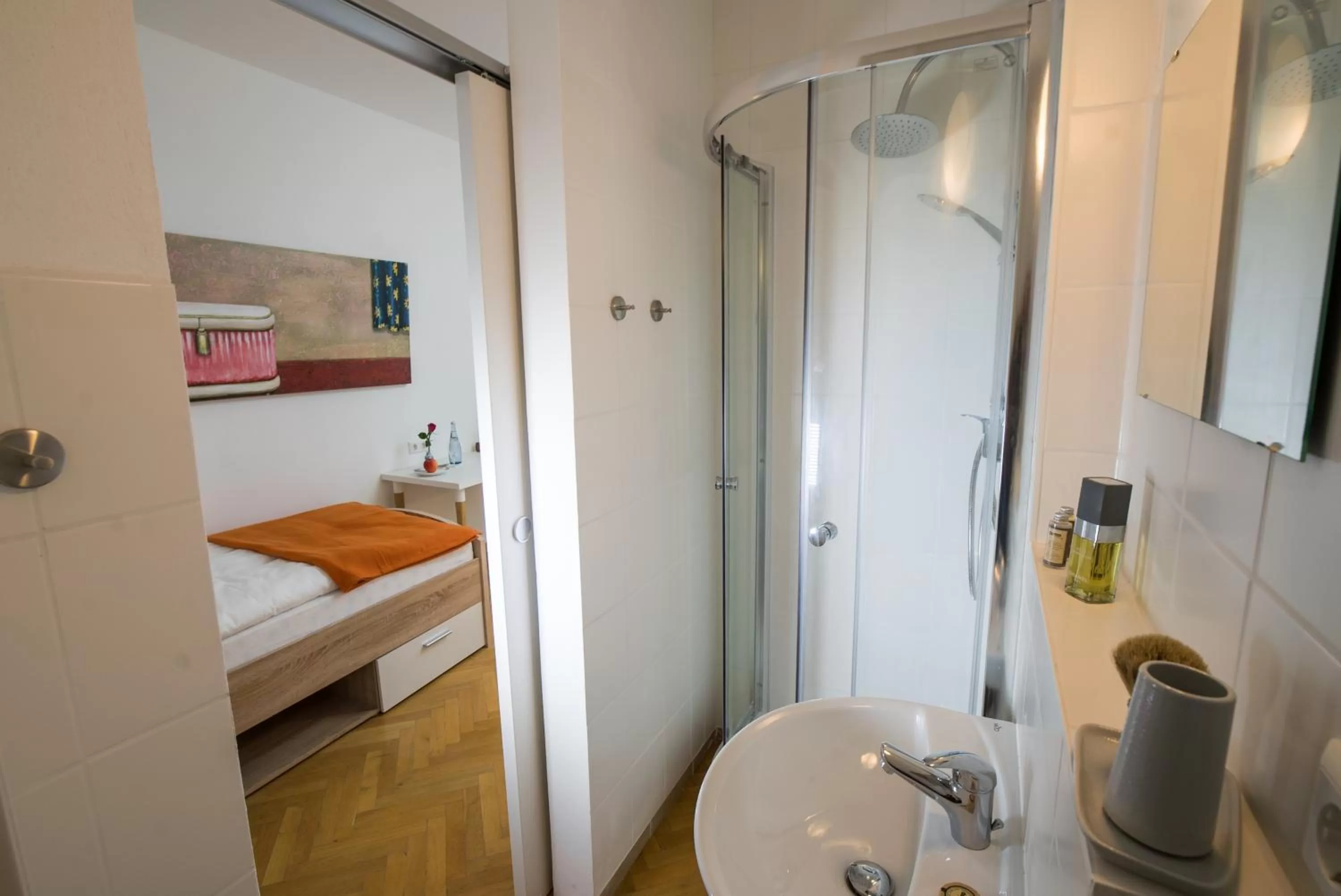 Photo of the whole room, Bed in BioHotel Schloss Kirchberg