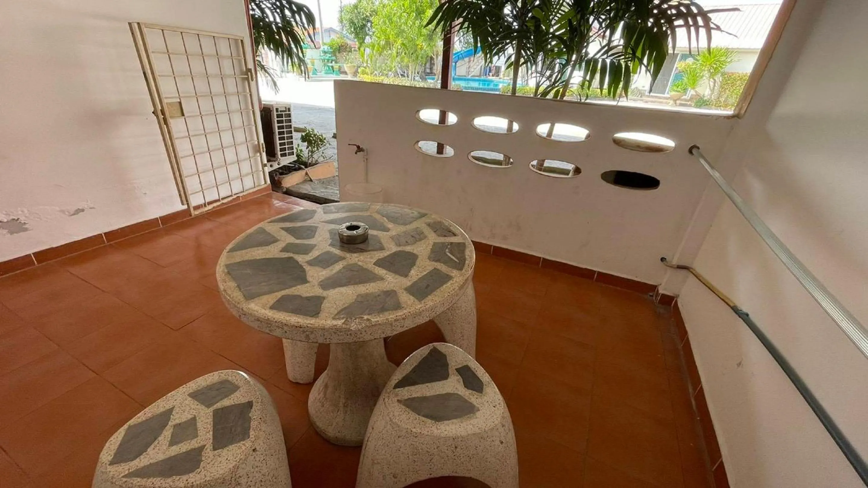 Seating area in Baan Kaew Ruen Kwan