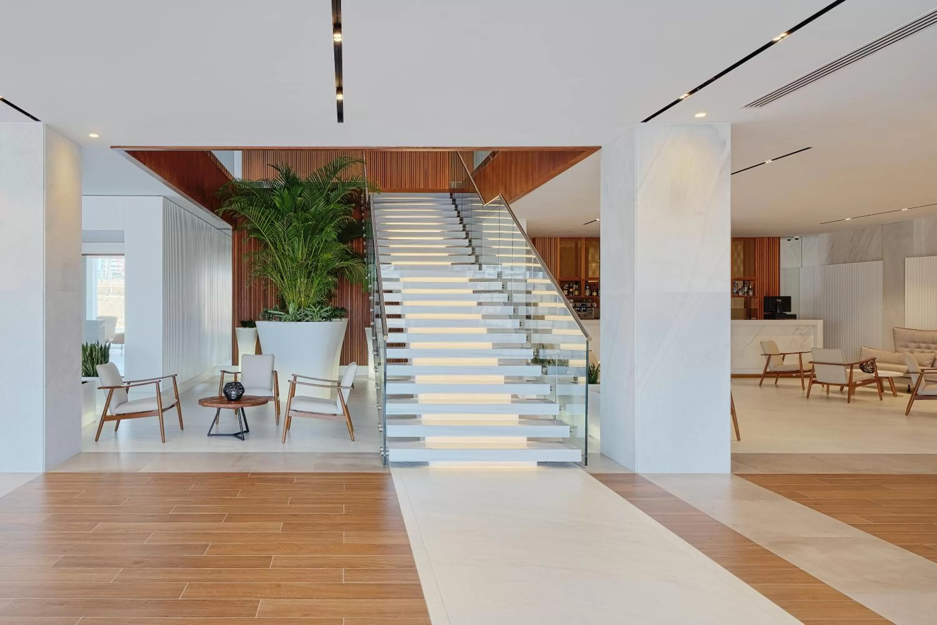 Lobby or reception in Hotel Marina Badalona