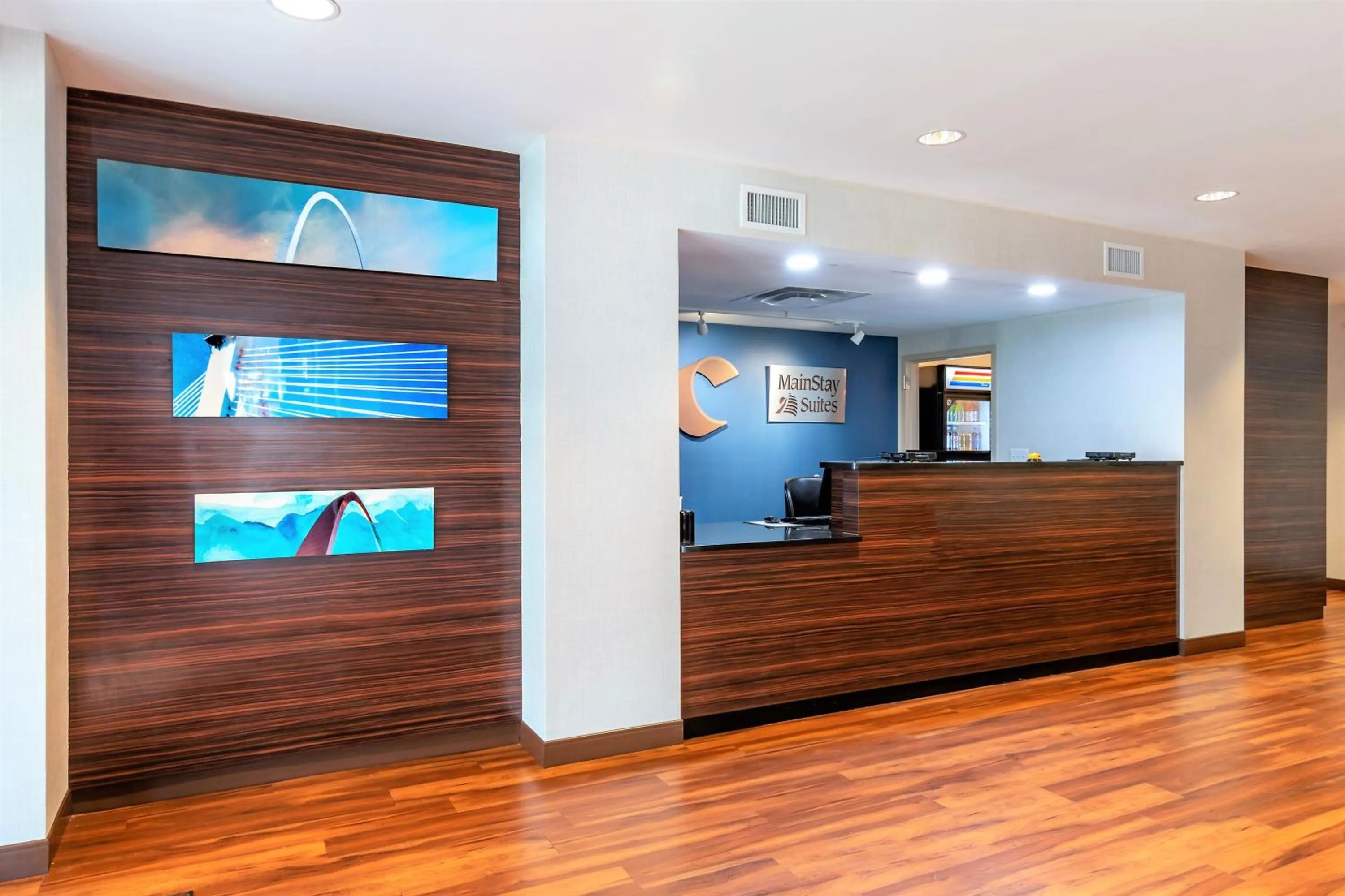 Lobby or reception in MainStay Suites St Louis Airport