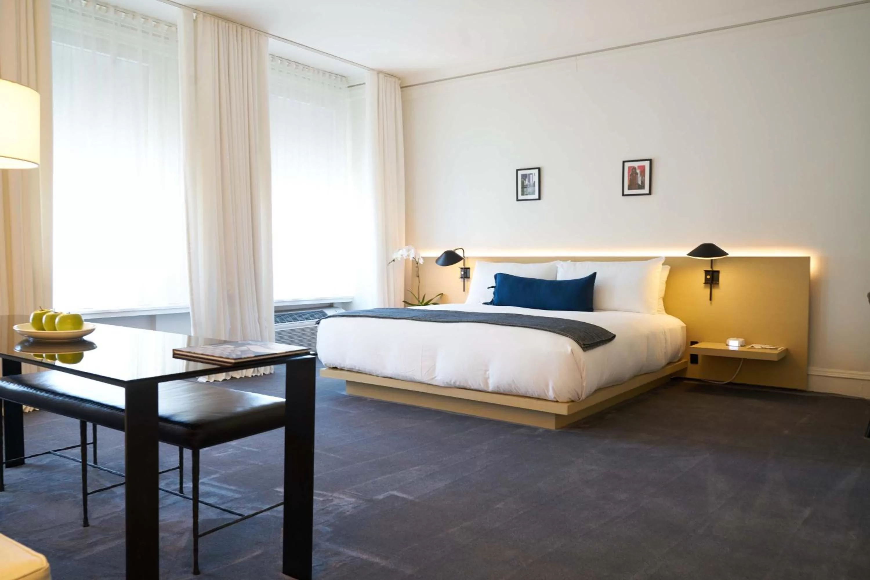 Bedroom in Ambassador Chicago, part of JdV by Hyatt