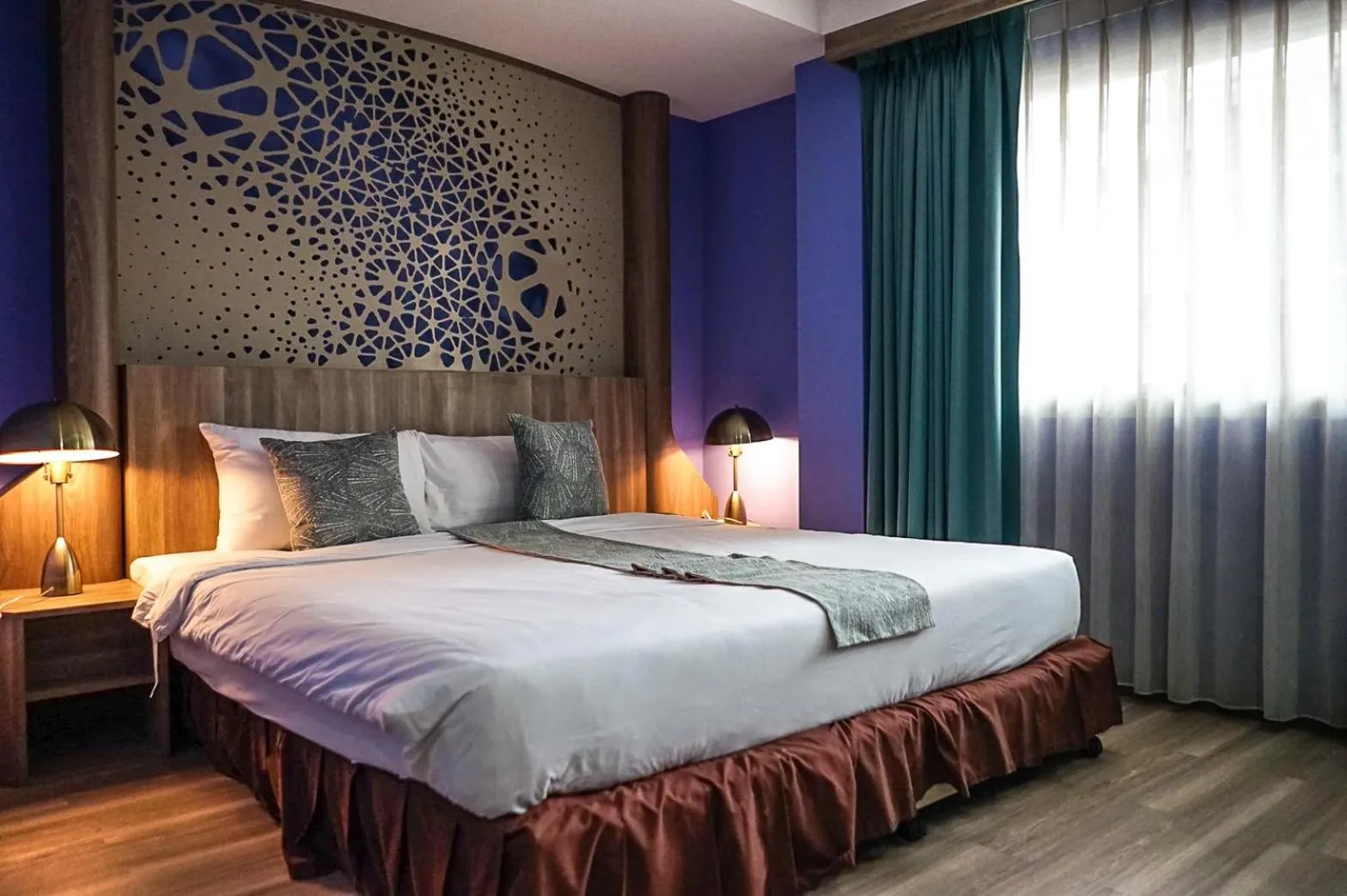 Bed in Grand Lucky Hotel