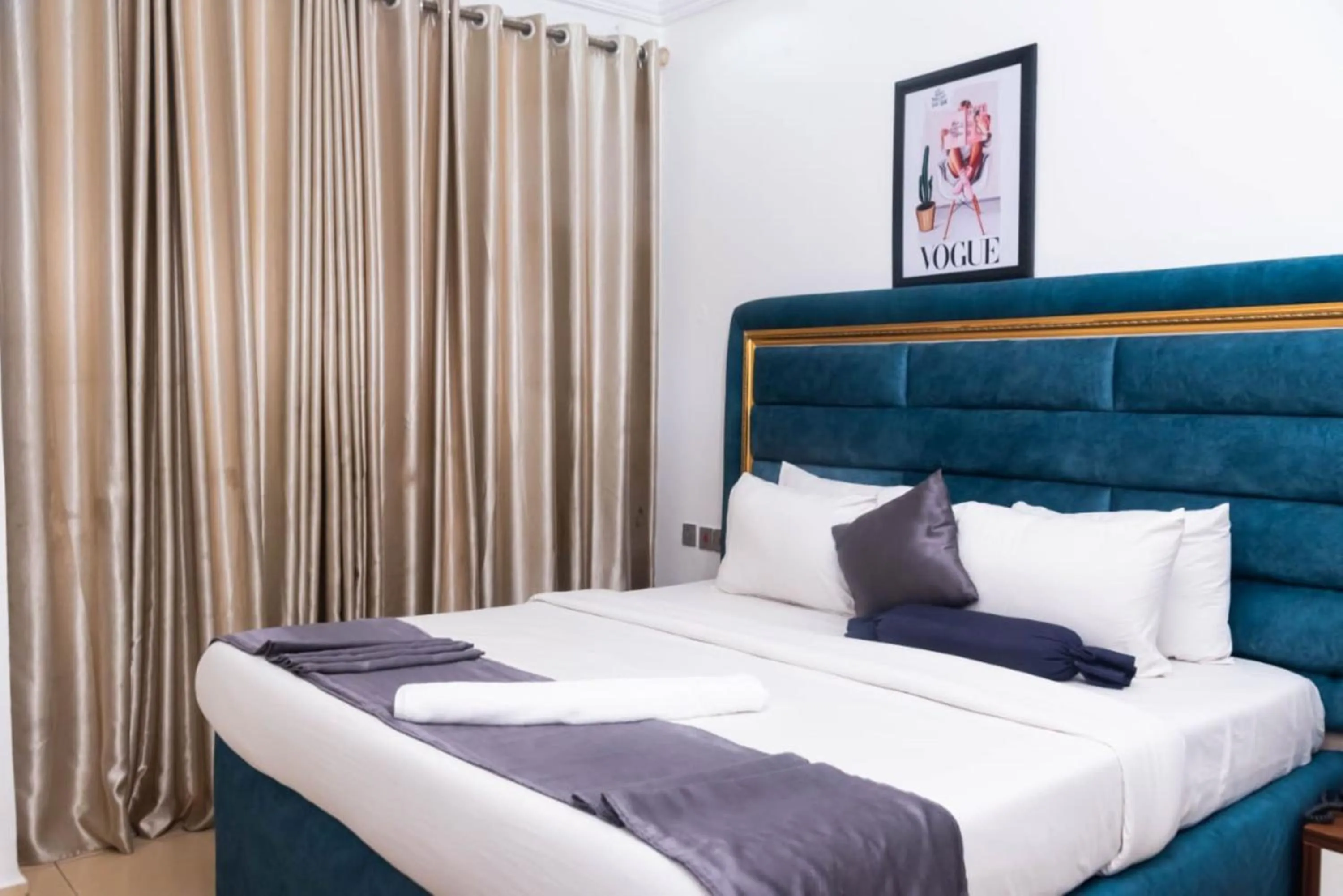 Bedroom, Bed in The Grosvenor Suites Gwarinpa Abuja