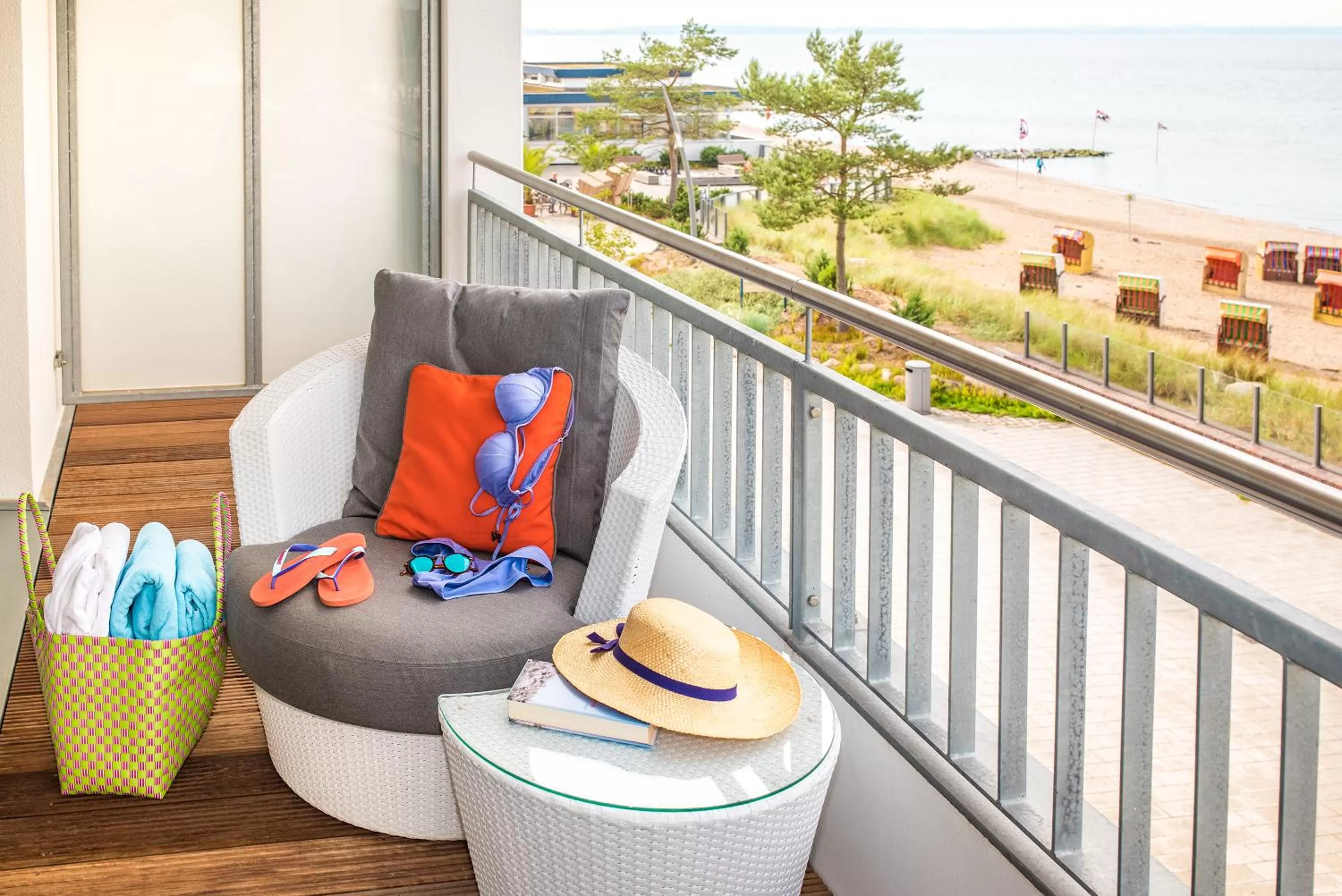 Balcony/Terrace in Strandhotel Luv