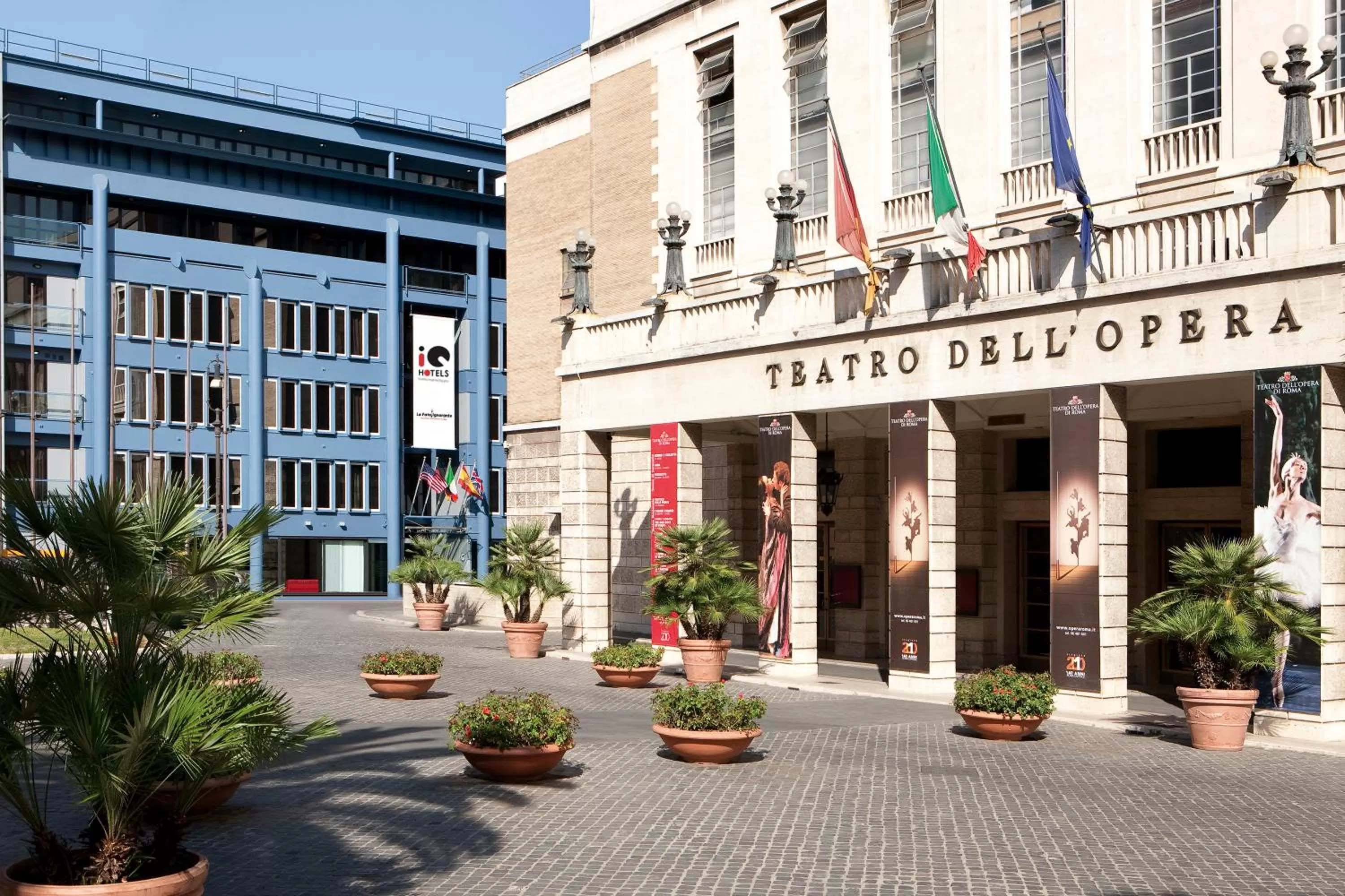 Property building in iQ Hotel Roma