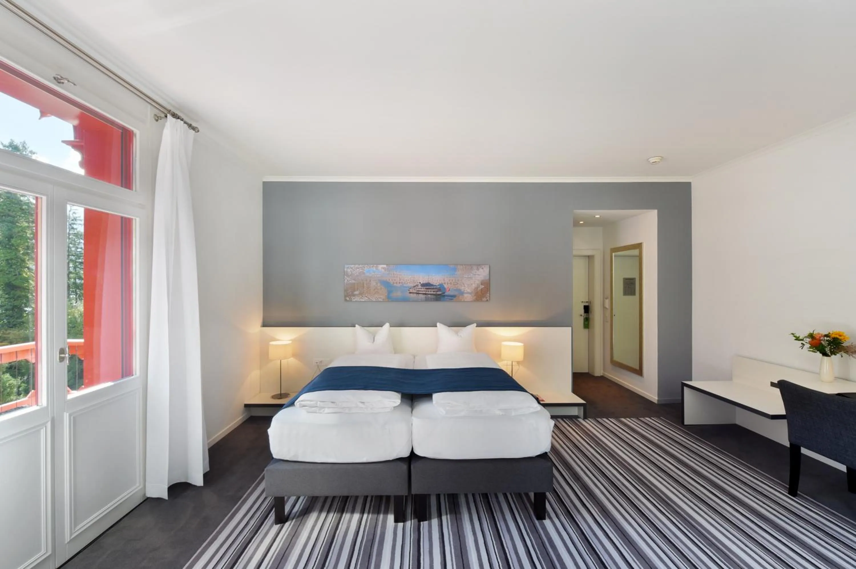 Double Room with Mountain View in Hotel Vitznauerhof - Lifestyle Hideaway at Lake Lucerne