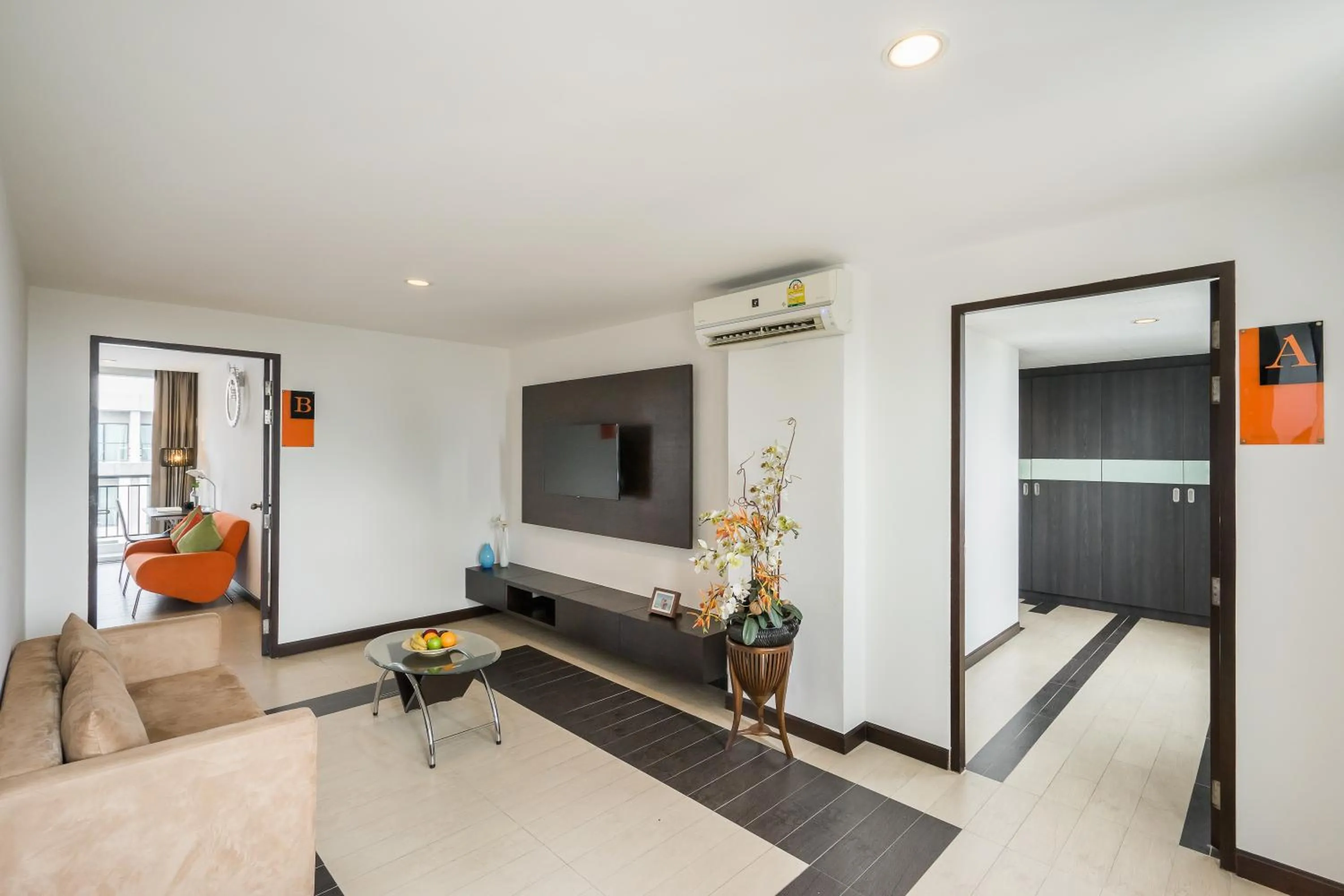 Living room in Hotel J Pattaya