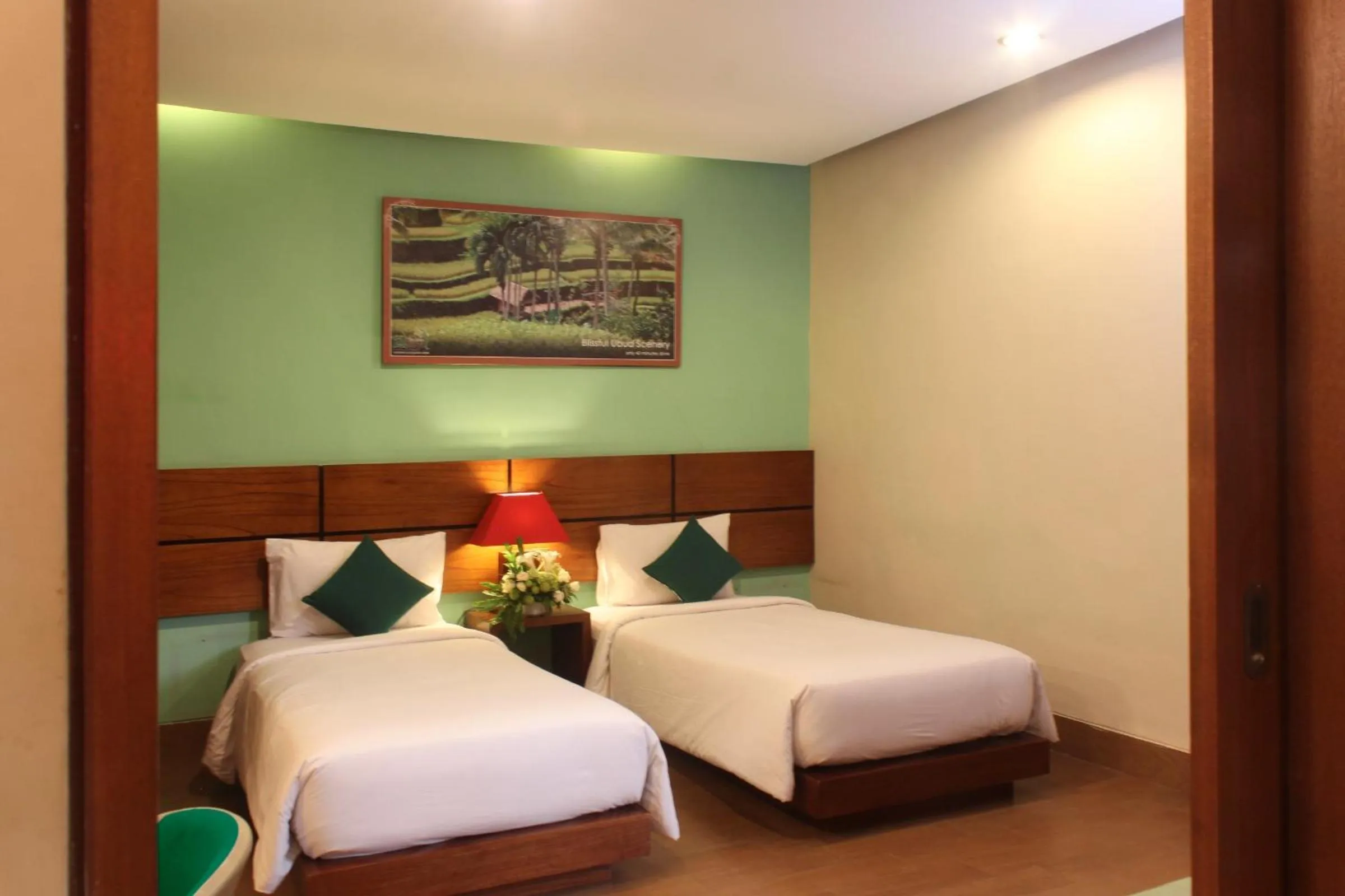 Bed in The Green Zhurga Suite Seminyak