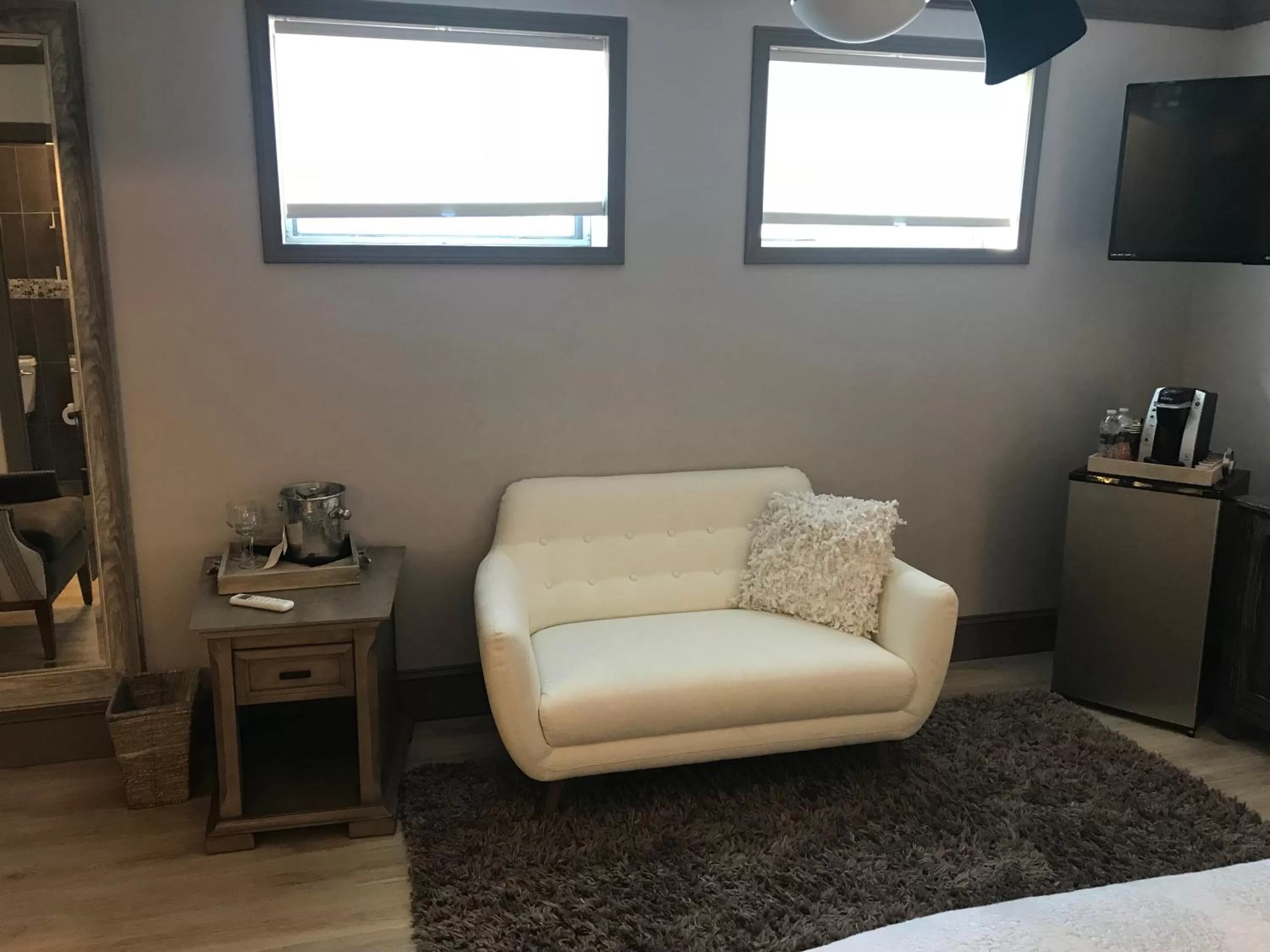 Seating area in Elaine's Cape May Boutique Hotel