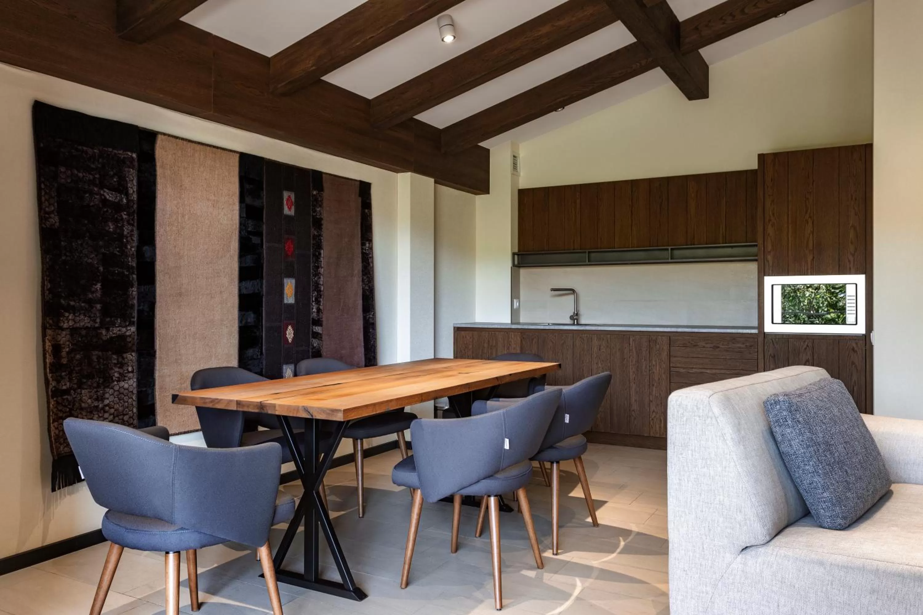 Kitchen or kitchenette in Marco Polo Hotel Gudauri