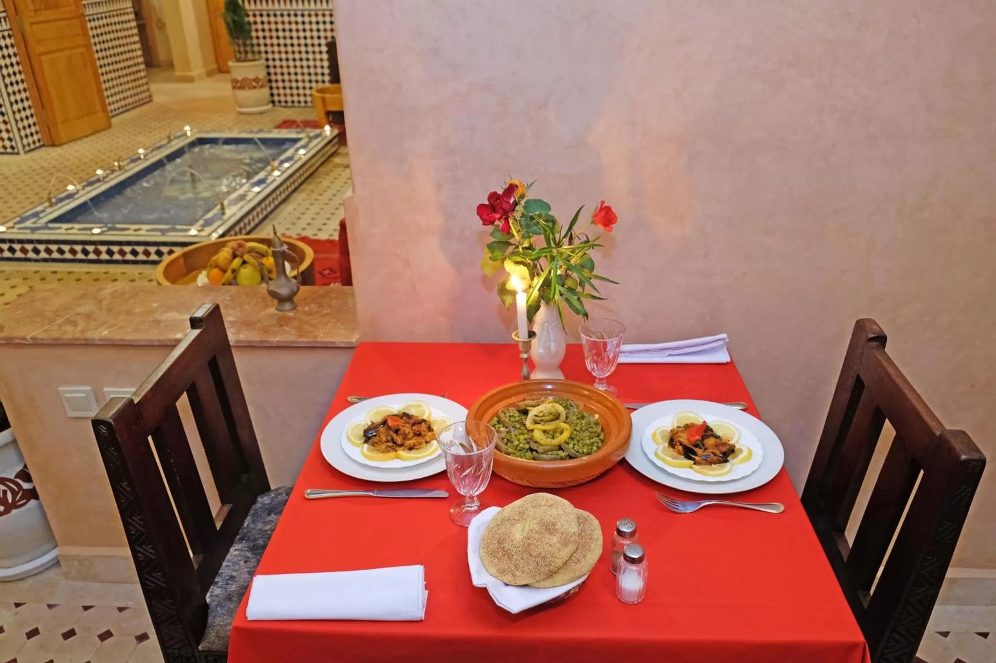 Dinner in Riad ZANOUBA