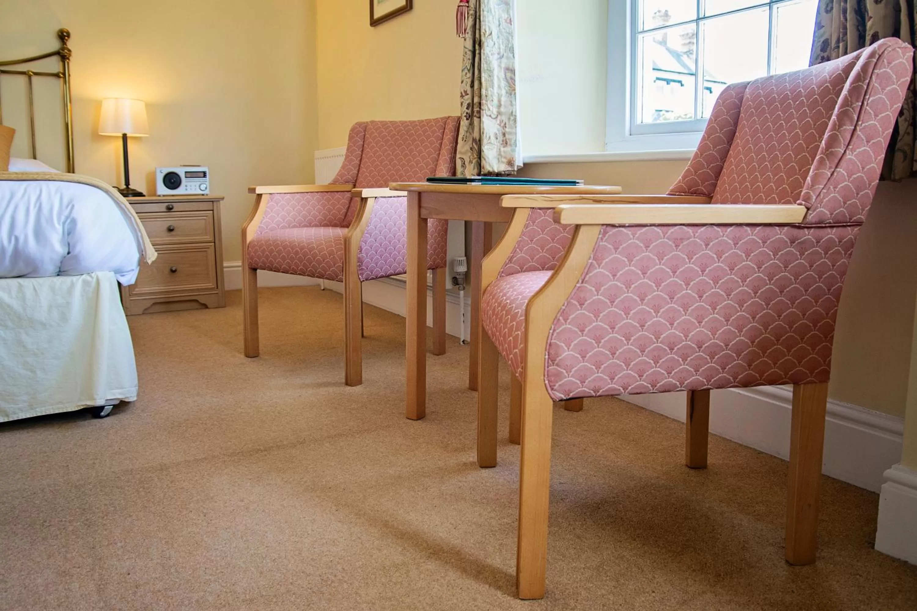 Bed in Waveney House Hotel