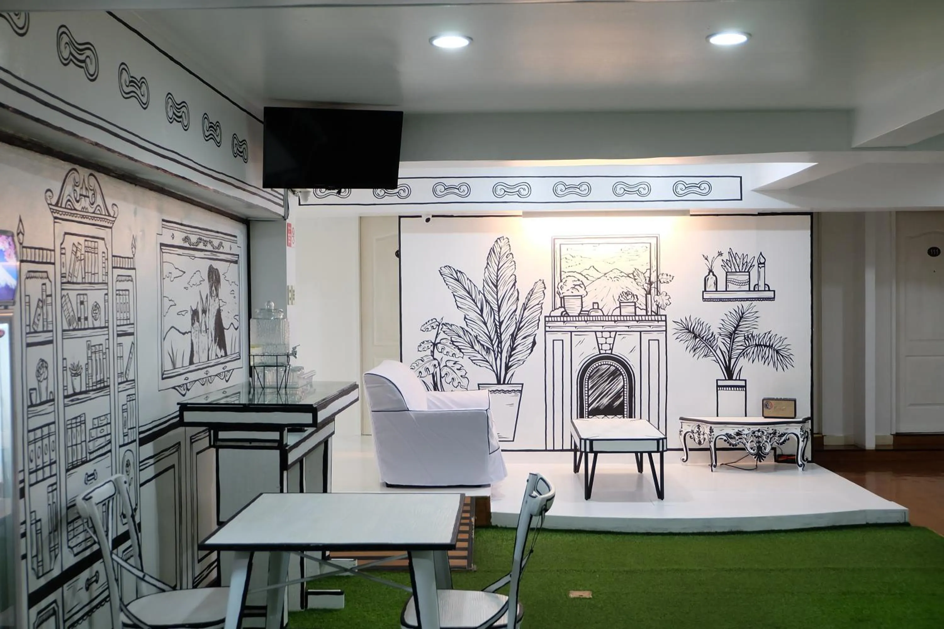 Decorative detail in Spaces Hotel Makati