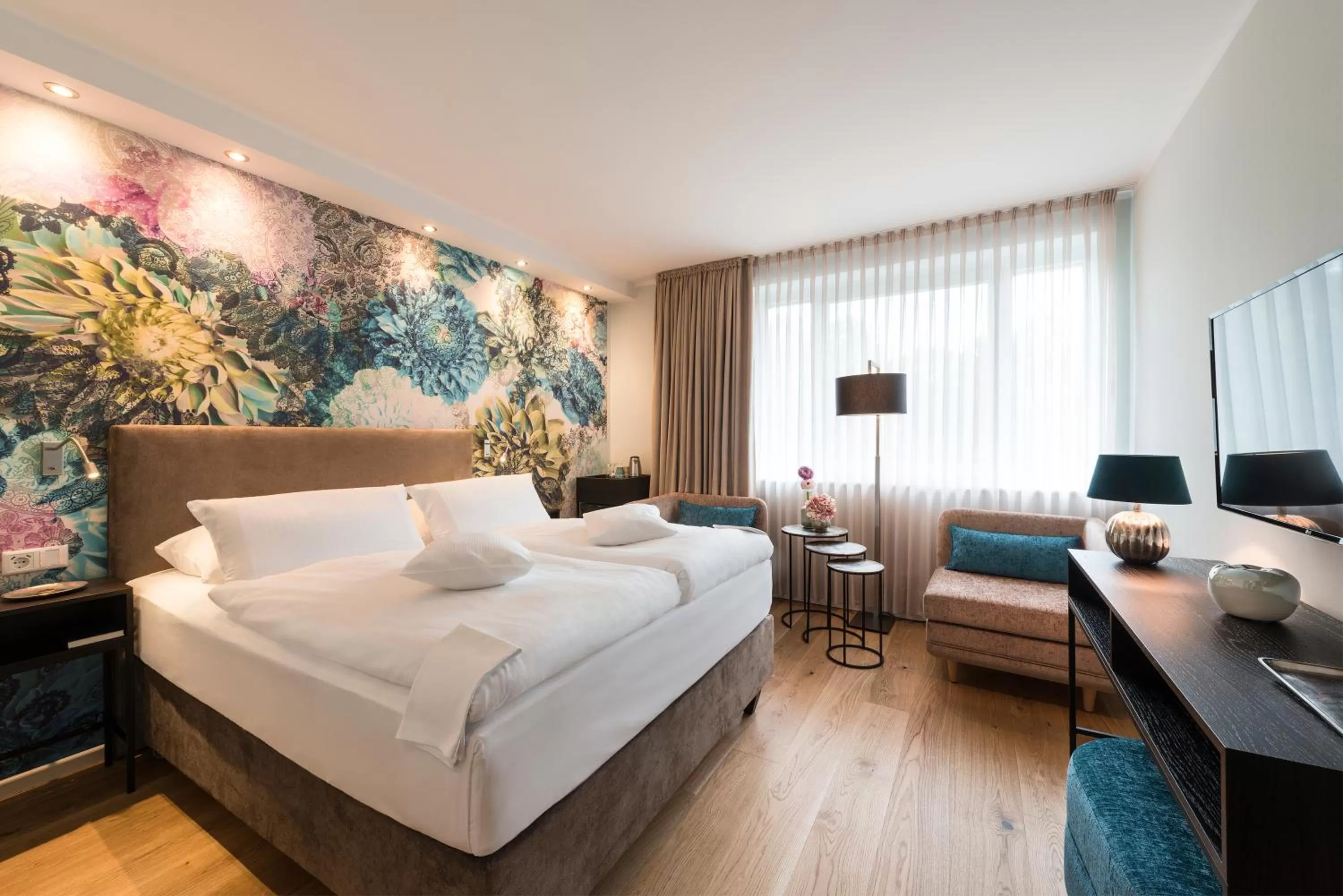 Bed in MUNTE - Wellnesshotel am Stadtwald