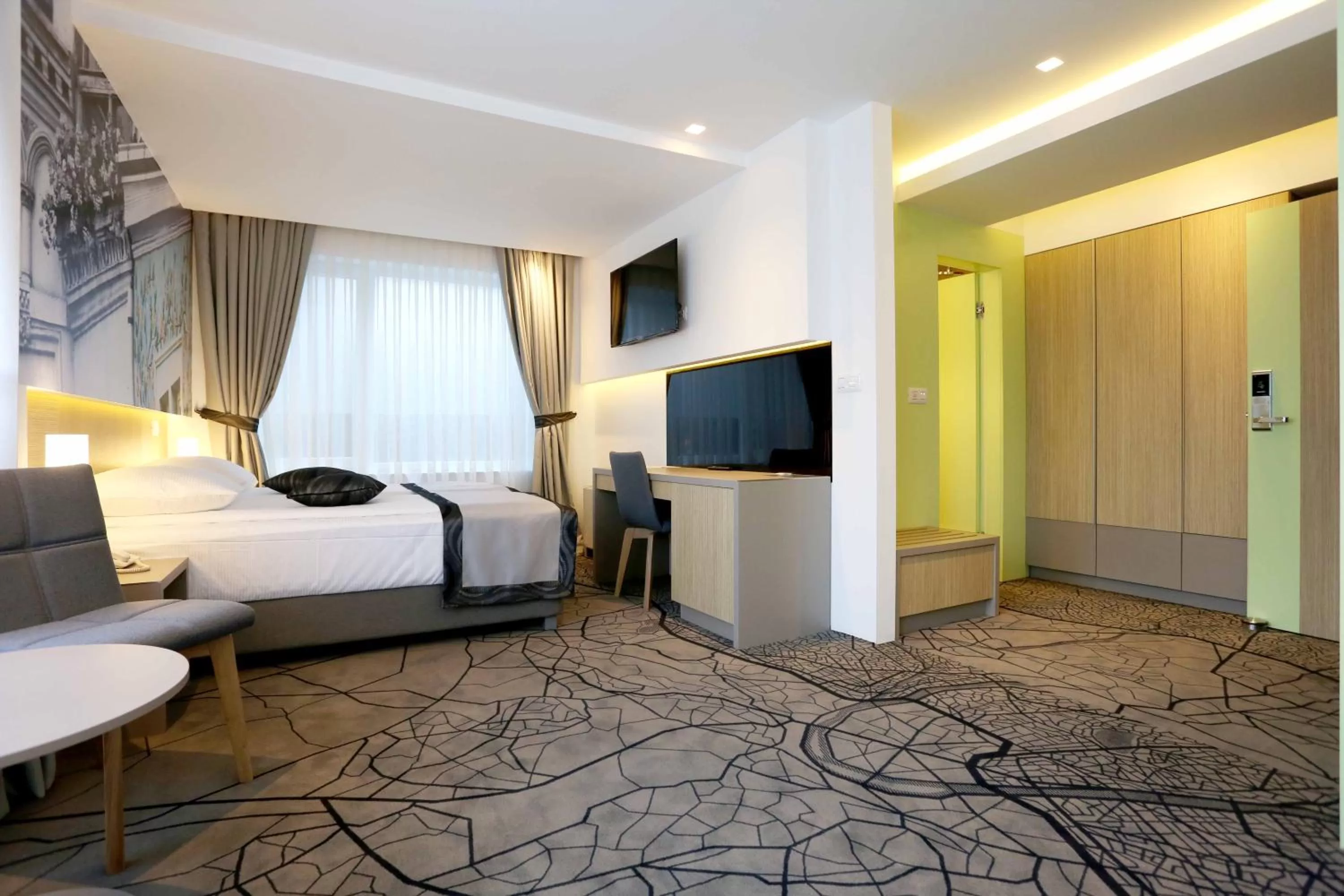 Bedroom, Bed in Hotel Grad