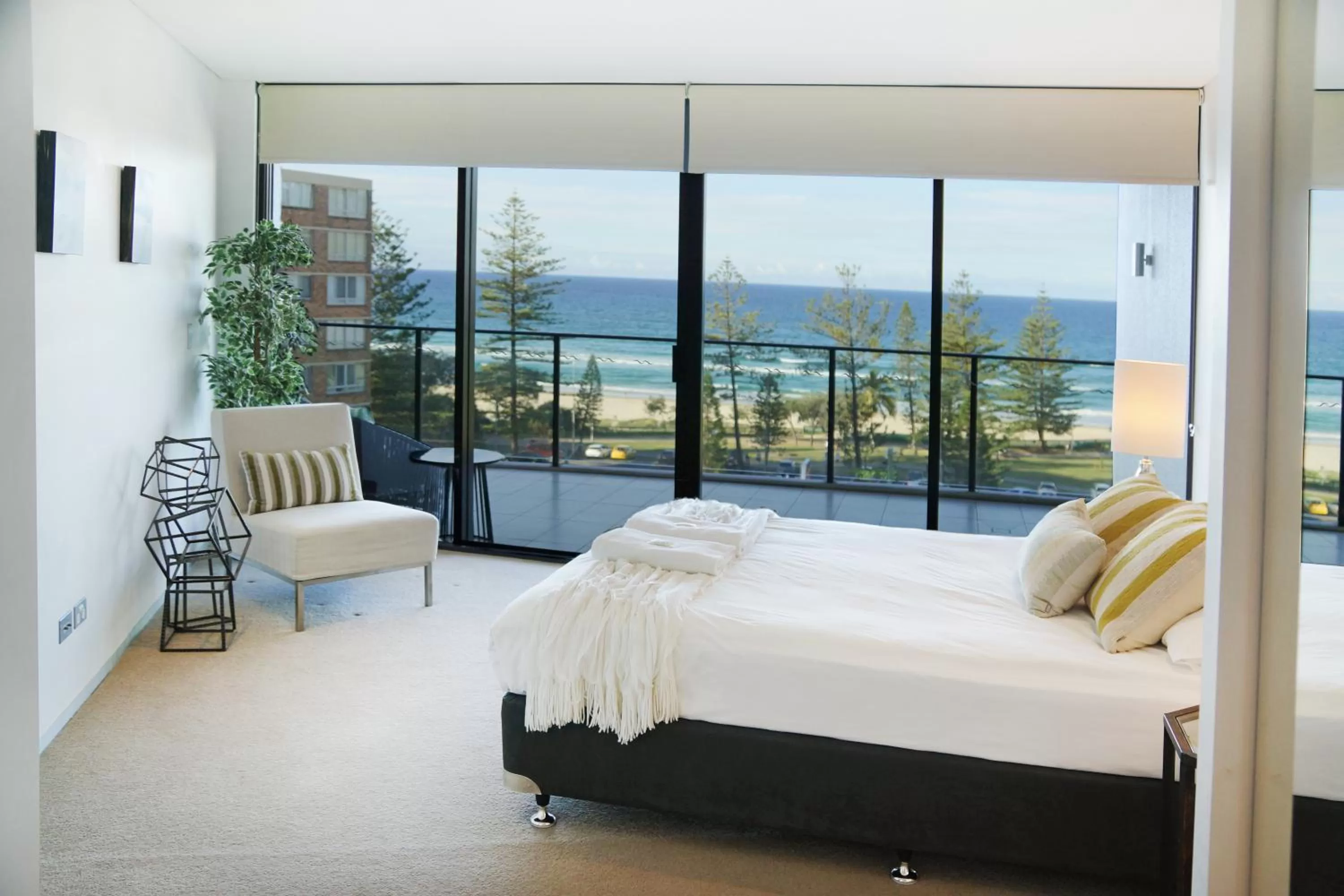 Patio, Bed in Ambience on Burleigh Beach