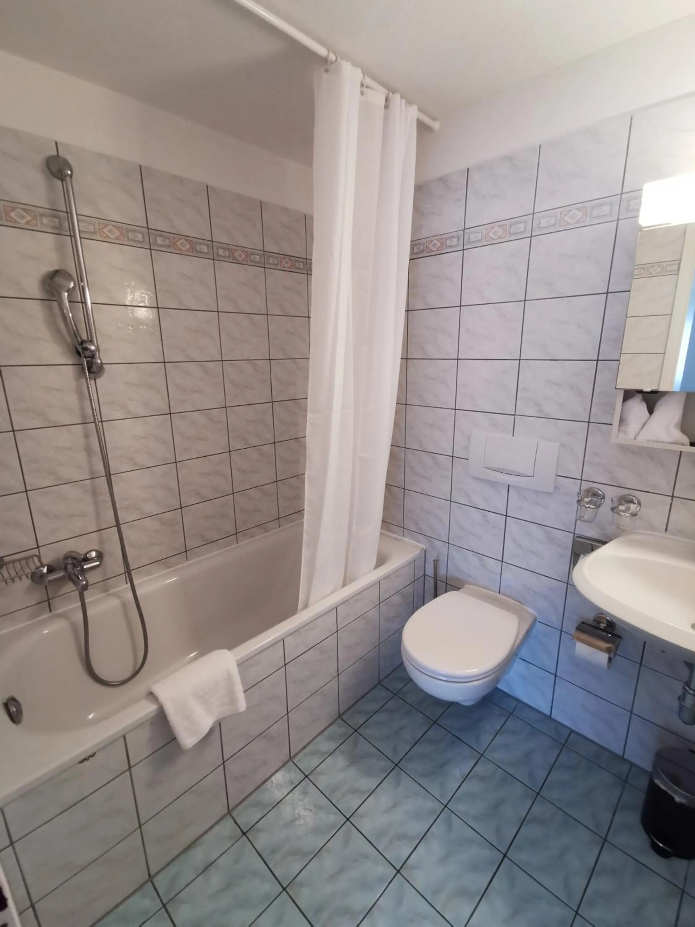 Bathroom in Hotel Nessi Locarno