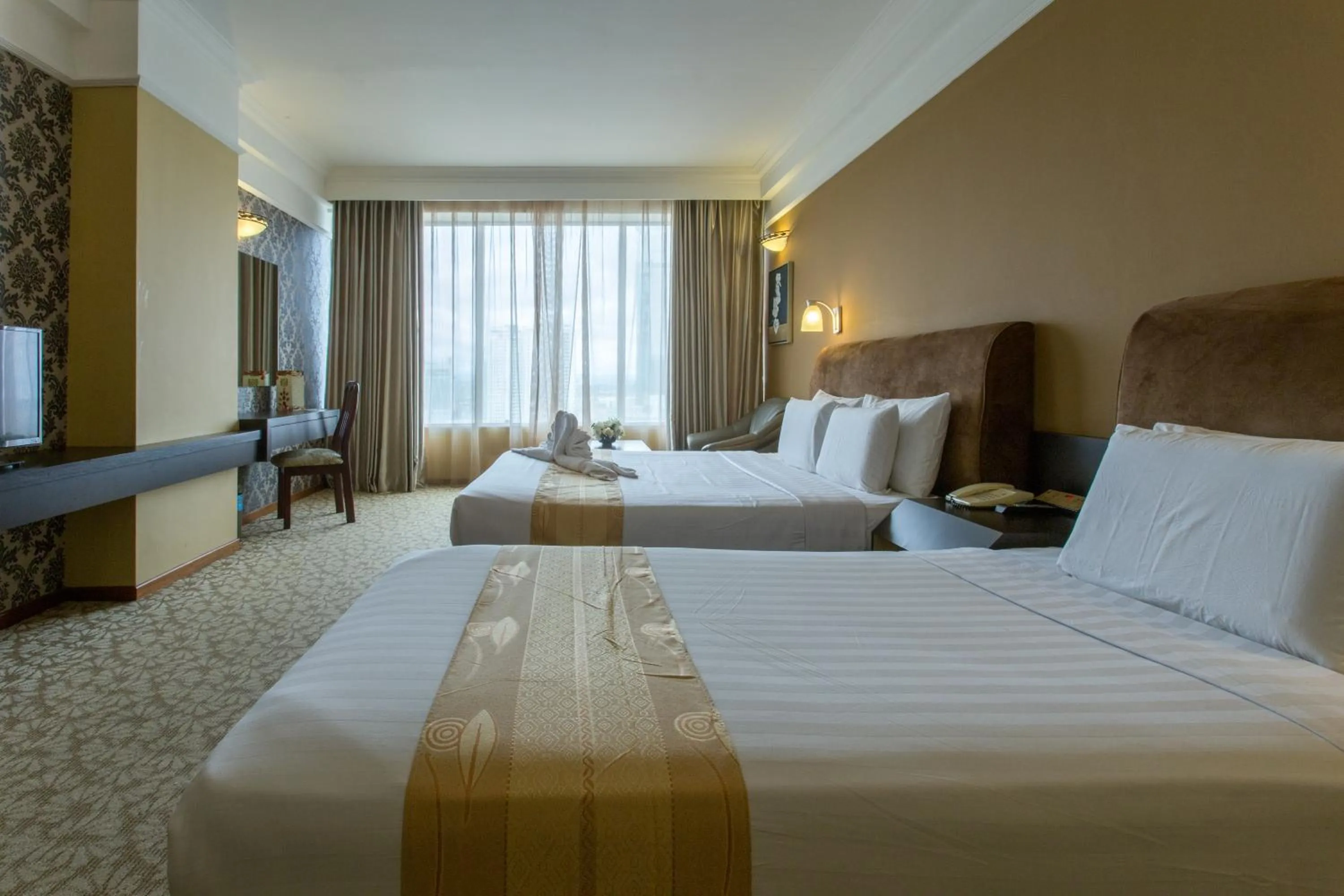 Bed in New York Hotel