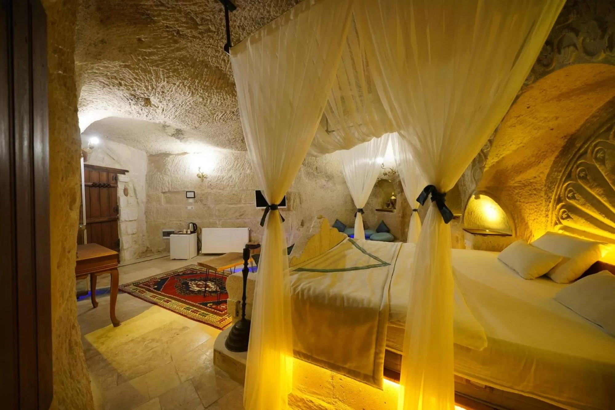 Bed in Cappadocia Nar Cave House & Swimming Pool