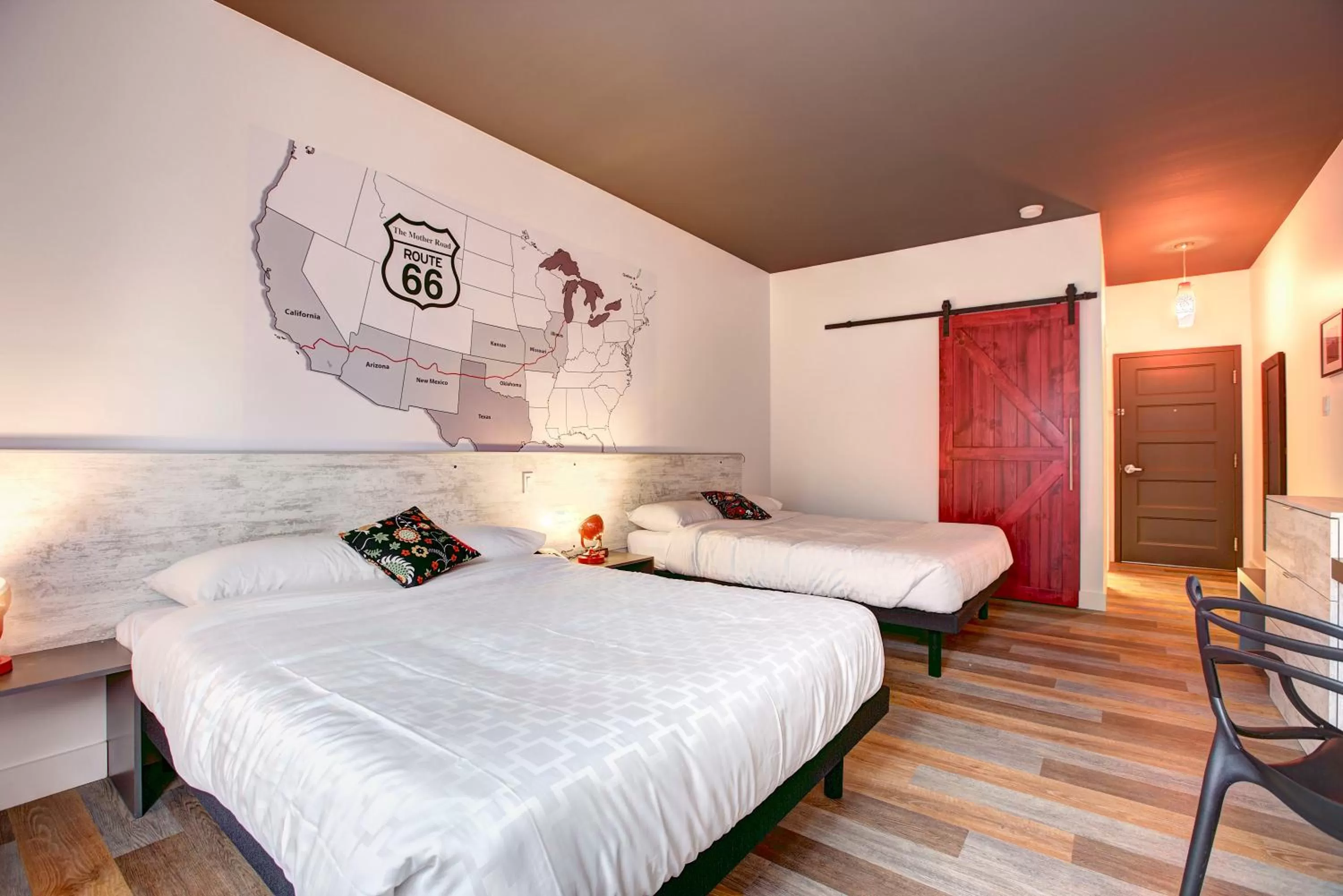 Bed in Hotel Historique Route 66