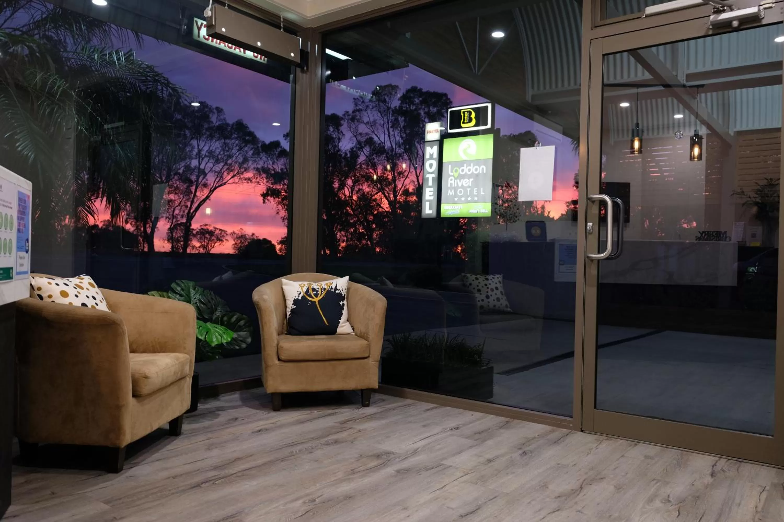 Lobby or reception in Loddon River Motel Kerang