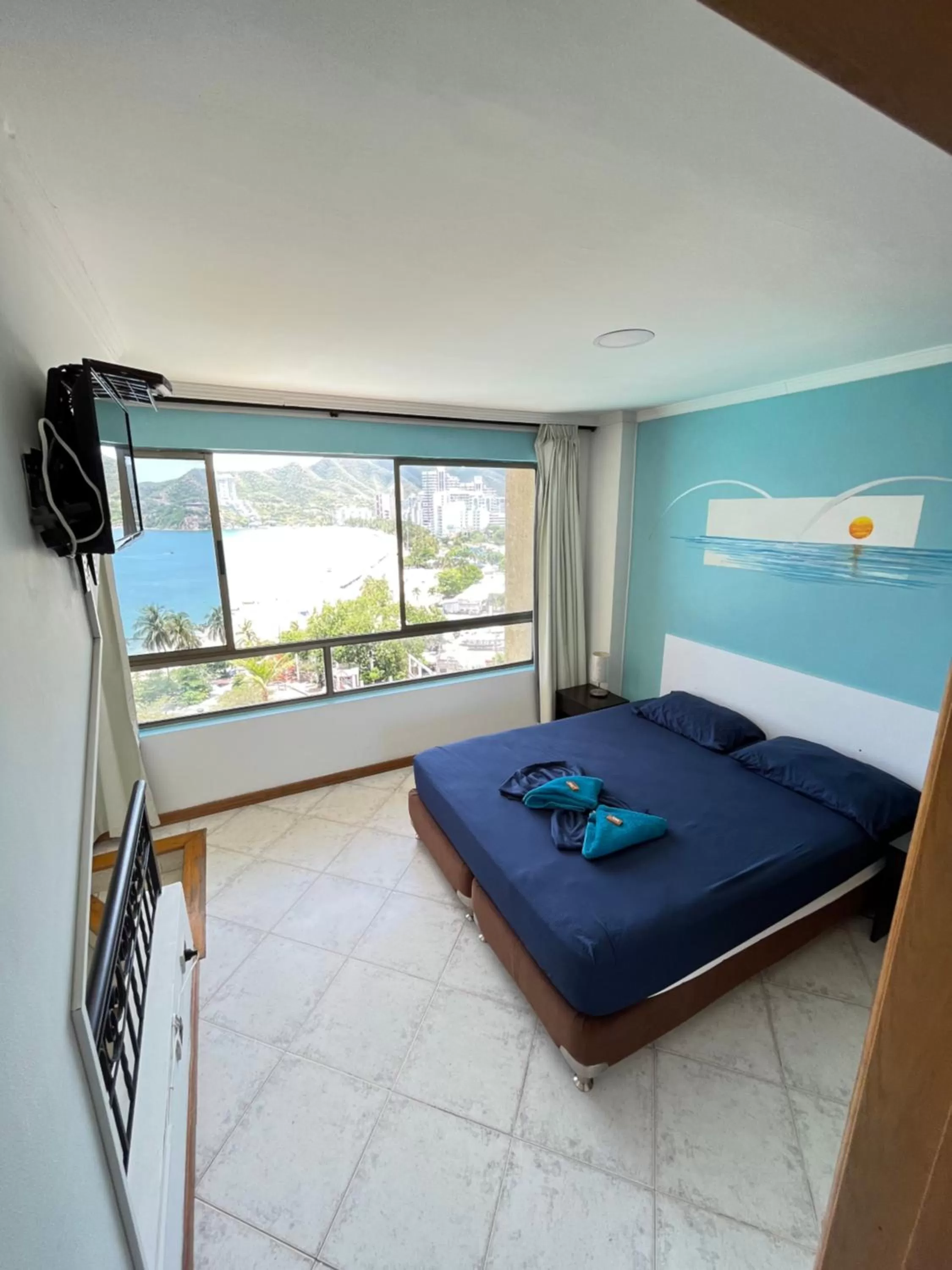 Bed in Edificio El Peñon del Rodadero Apartamento Playa Rodadero