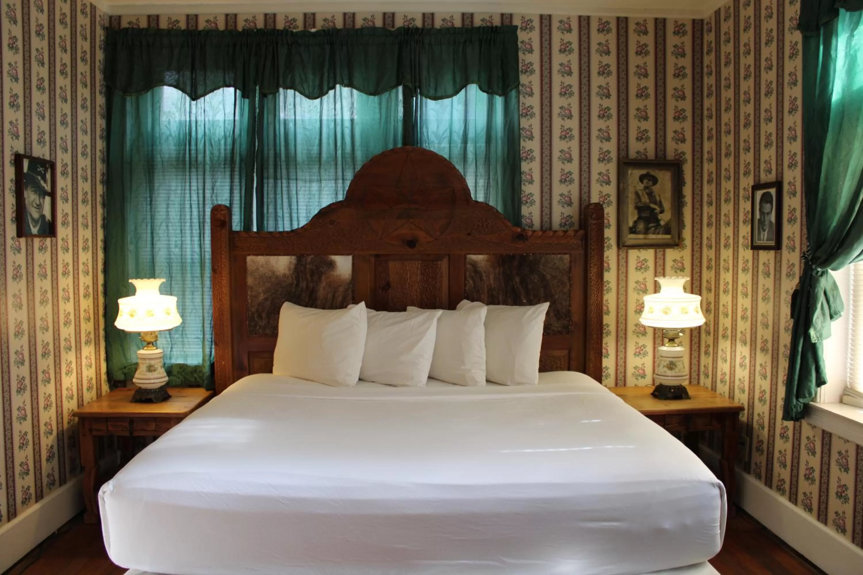 Bed in Copper Queen Hotel