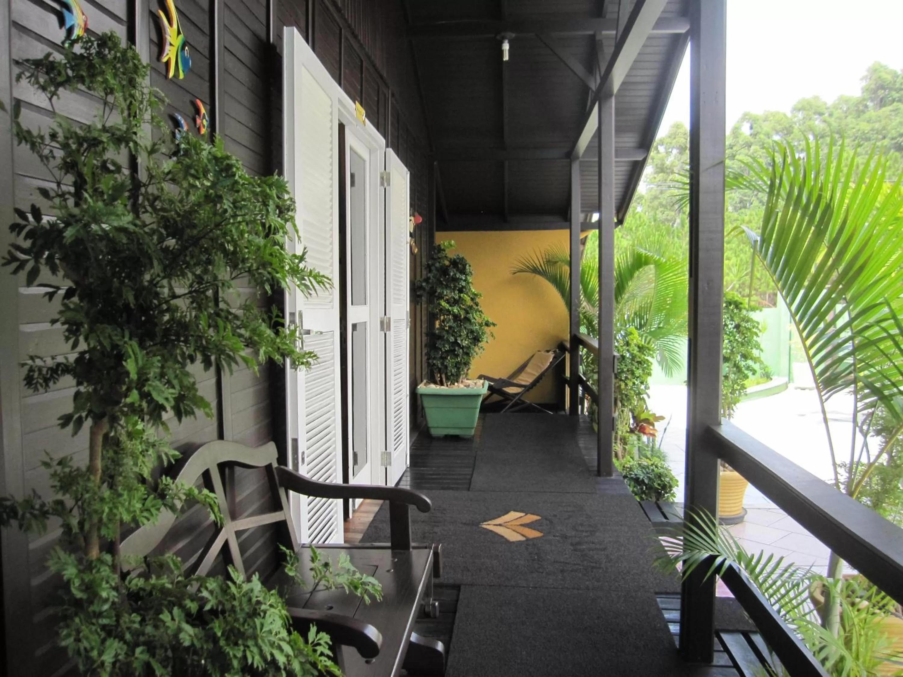 Balcony/Terrace in Pousada Vento Sul
