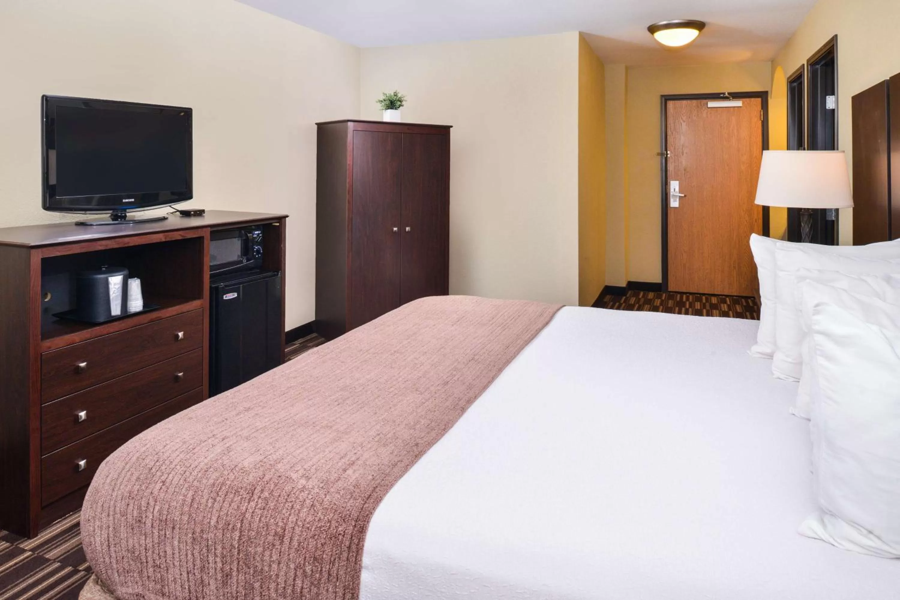 Shower, Bed in Best Western Sundowner