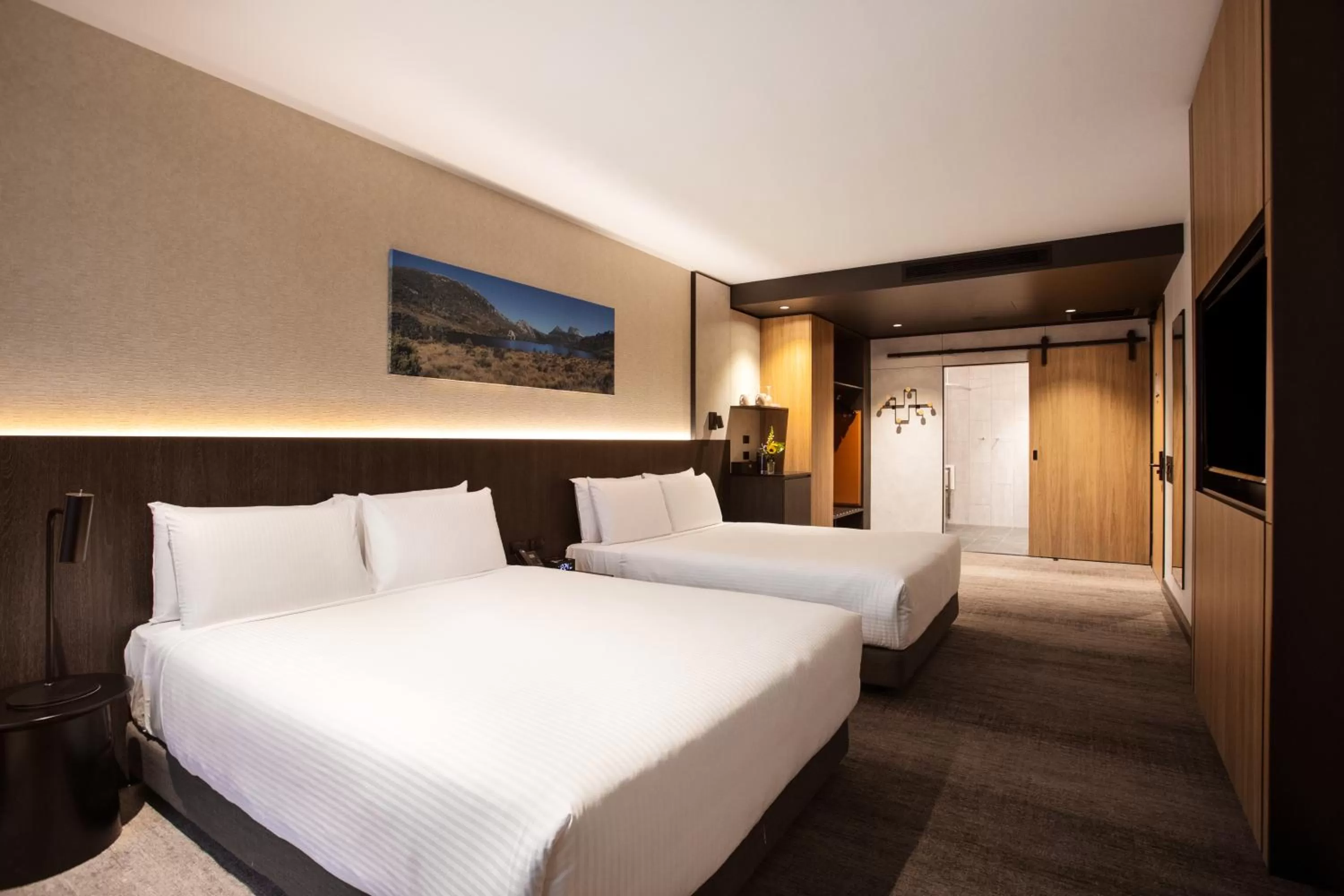 Bed in Mövenpick Hotel Hobart