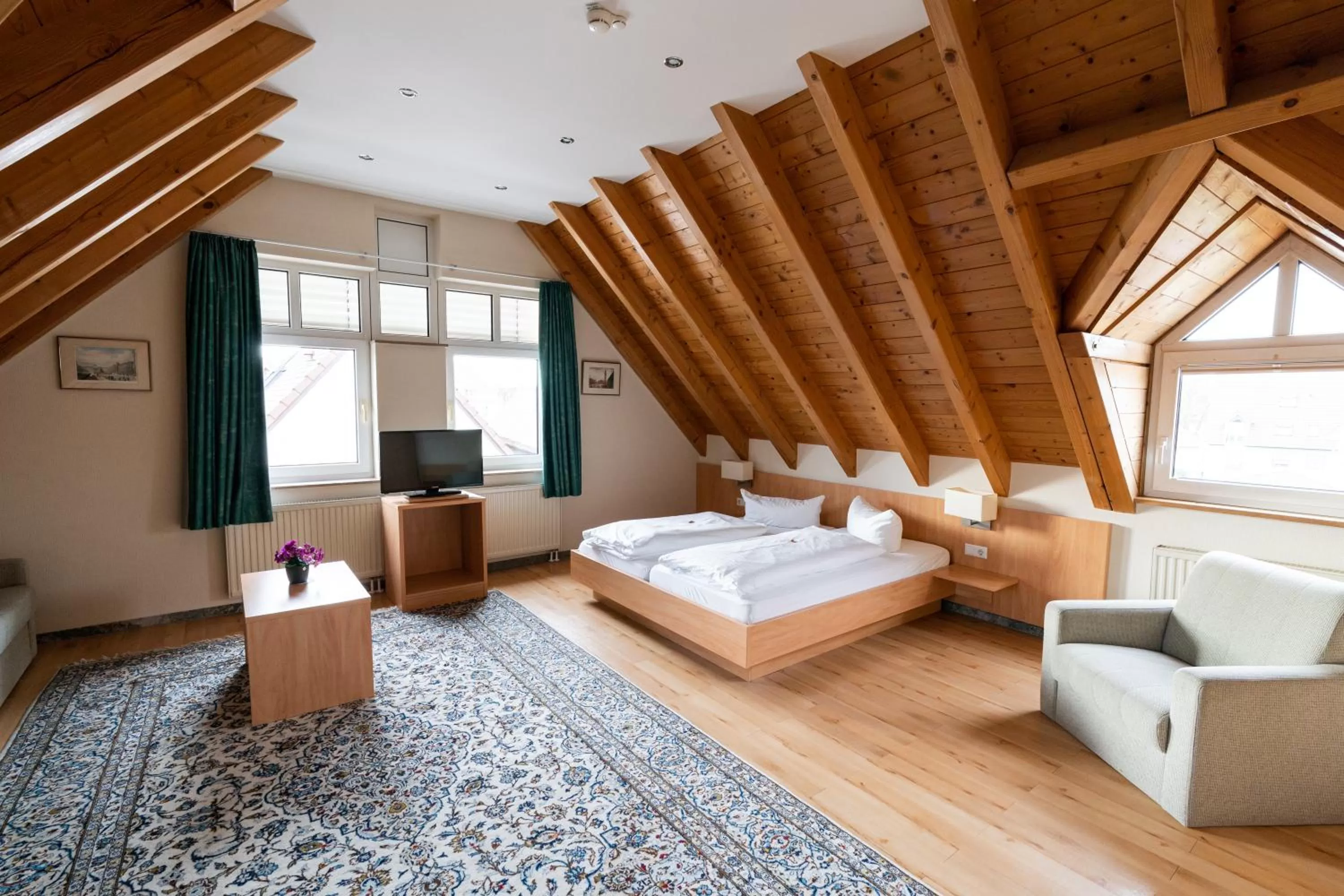 Photo of the whole room, Bed in Hotel am Stadthaus