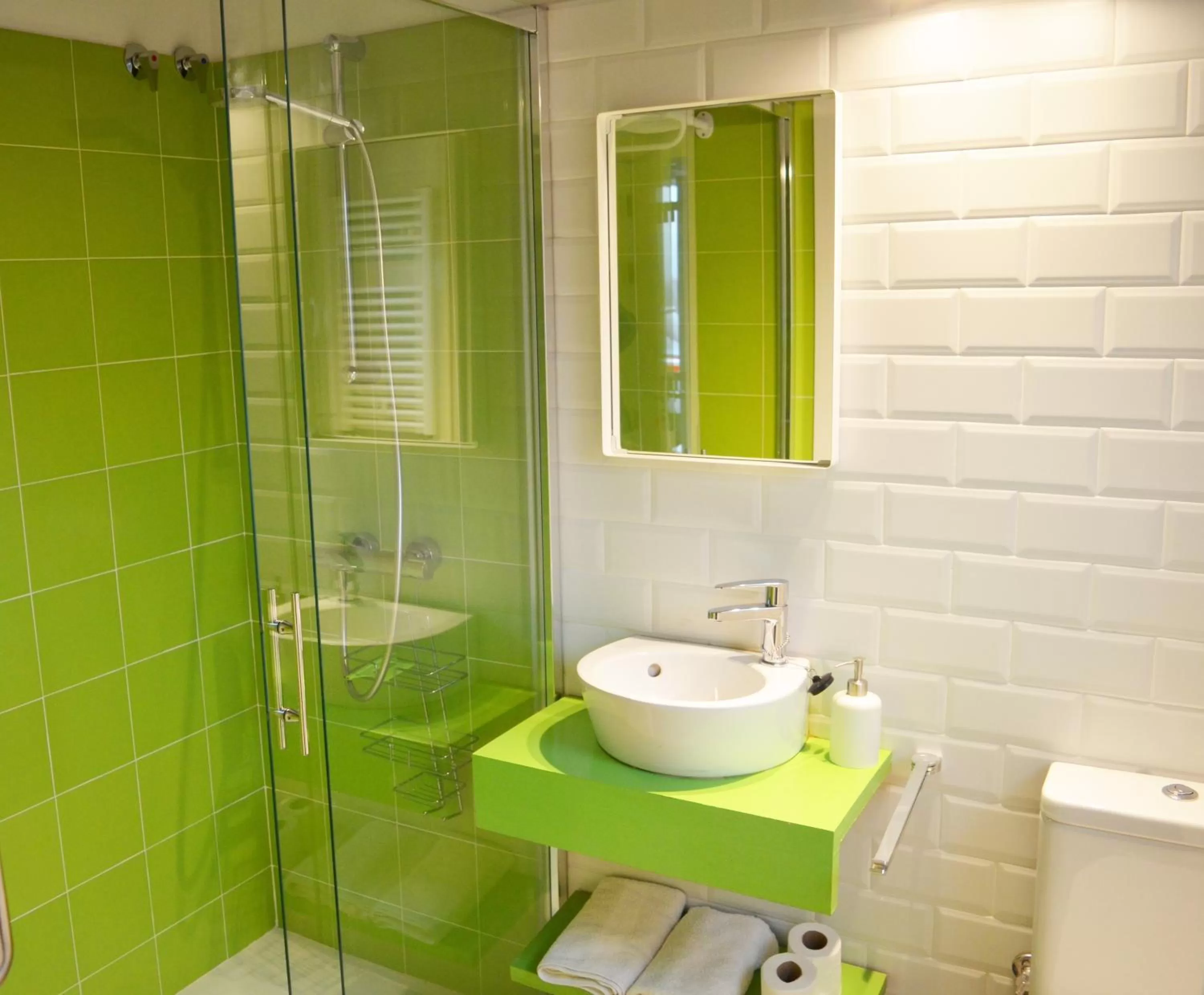 Shower in Casa Rural Txokoetxe