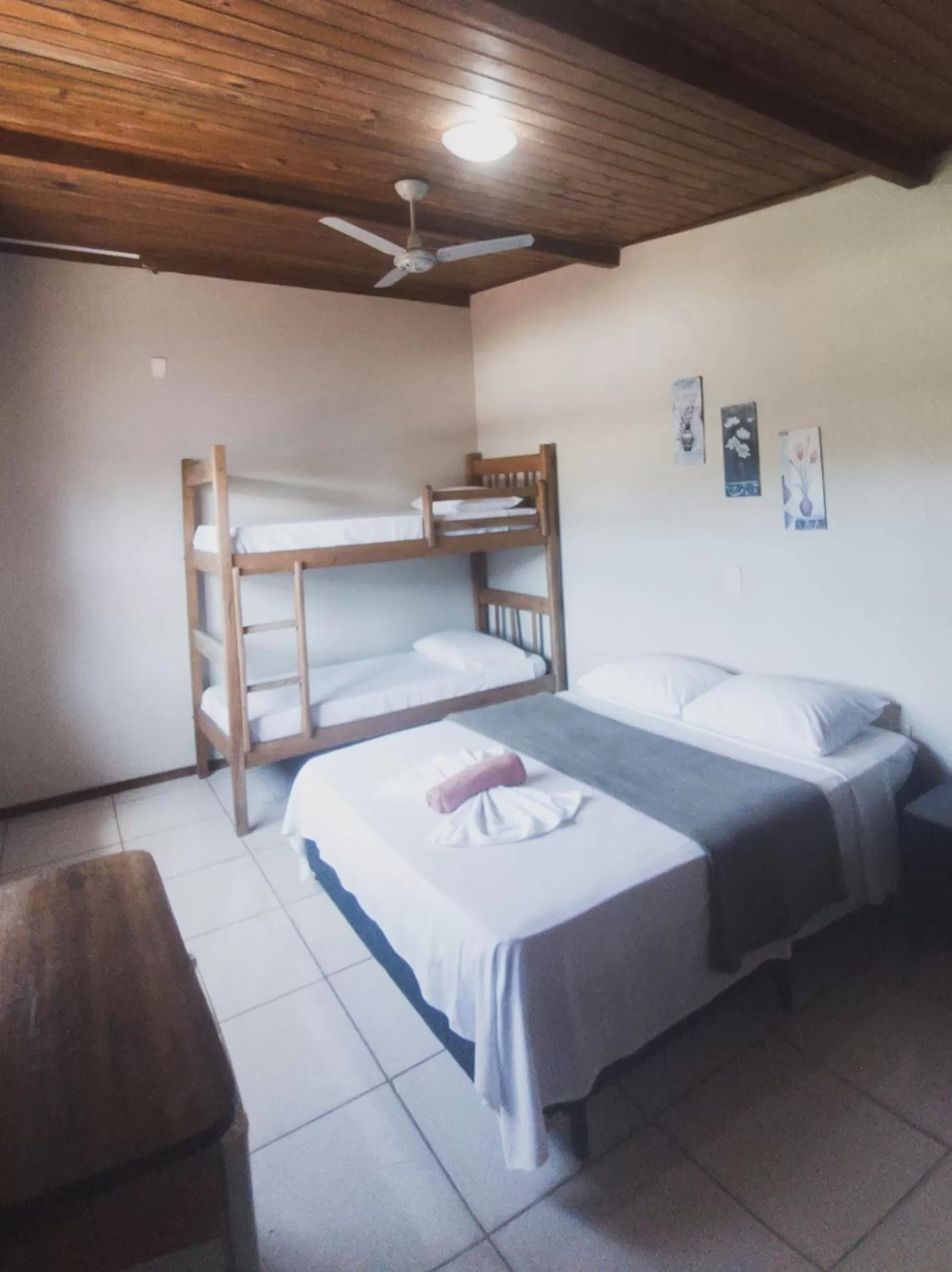 Bed in Pousada La Cabana