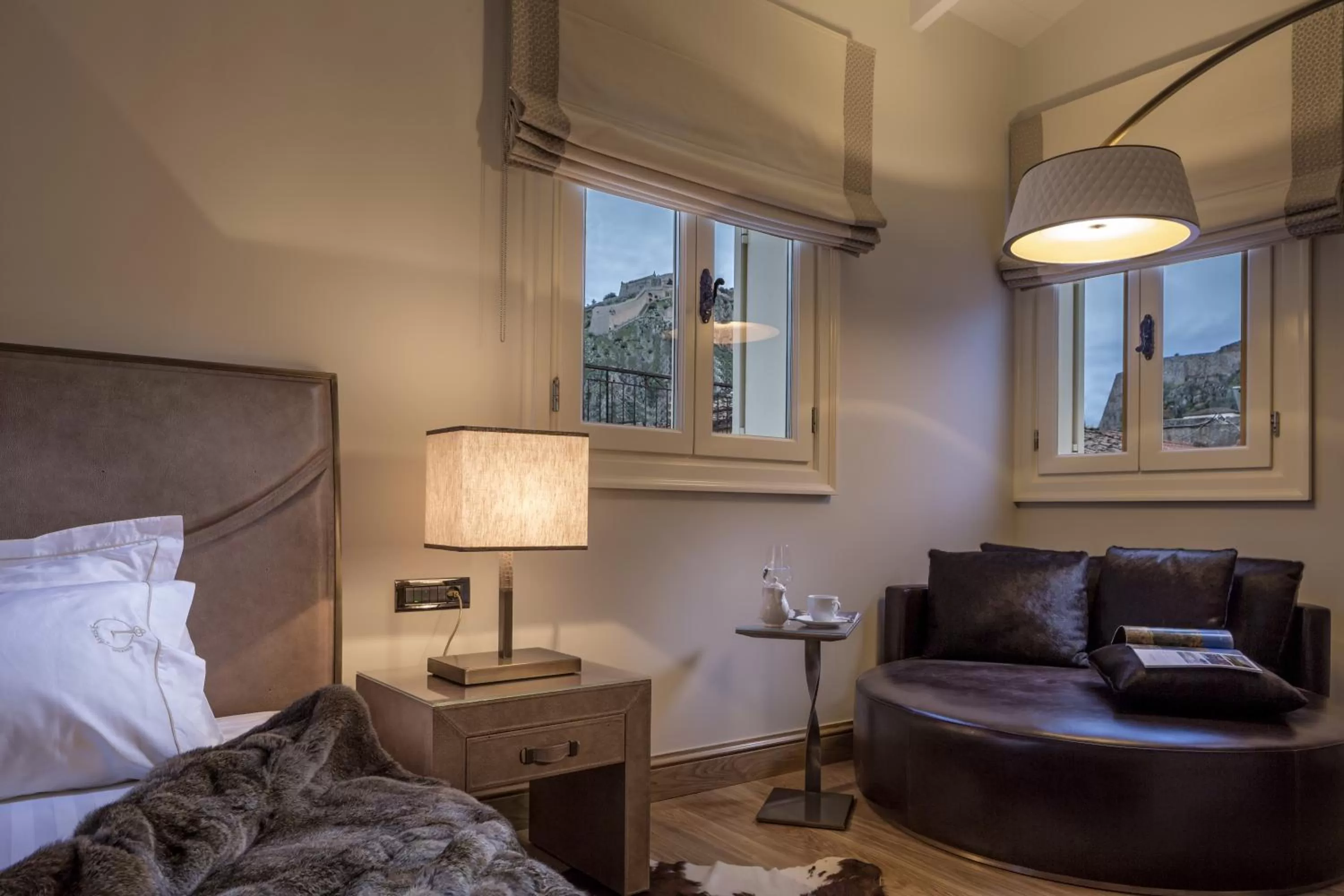 Decorative detail, Bed in 3 Sixty Hotel & Suites