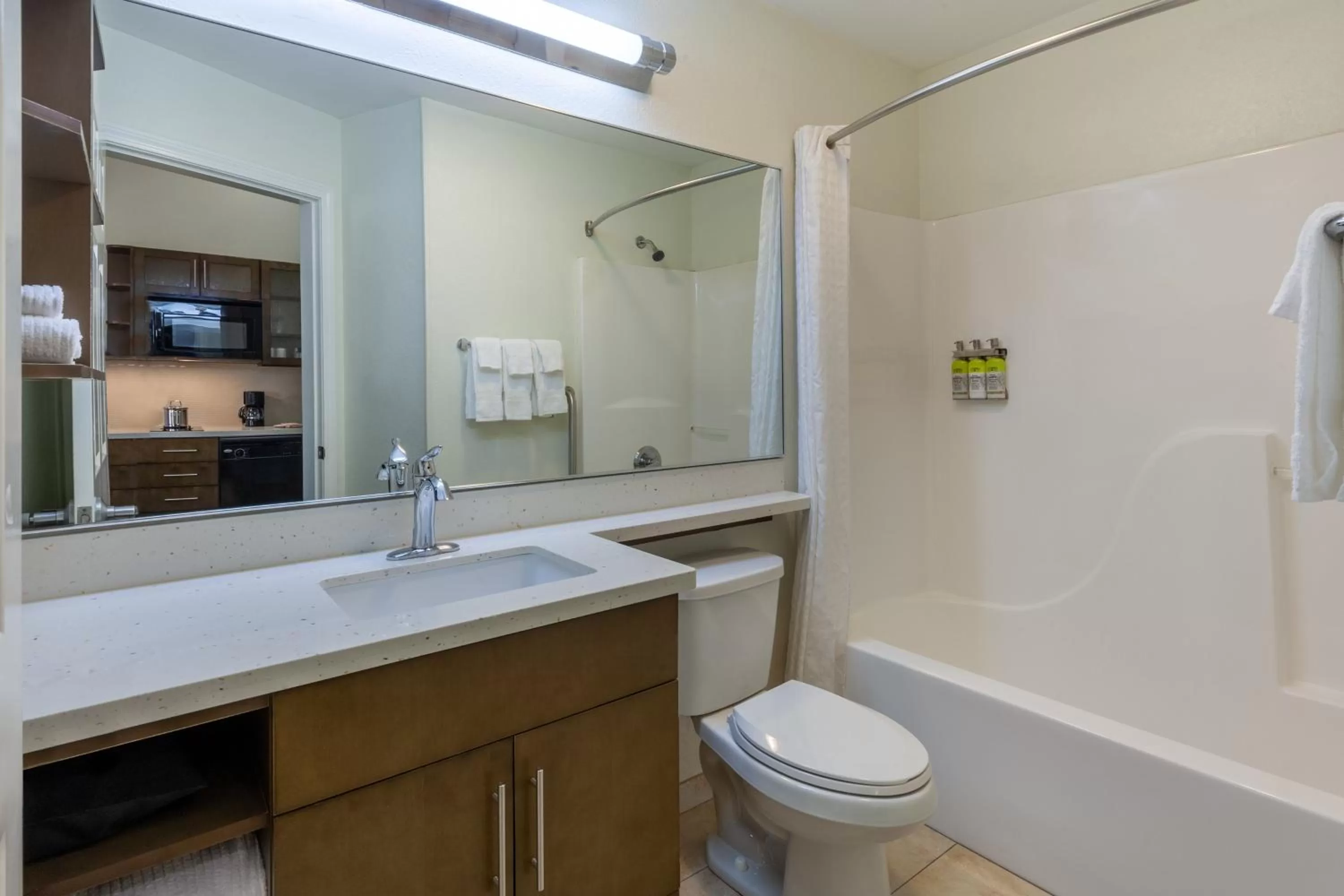 Bathroom in Candlewood Suites-West Springfield by IHG
