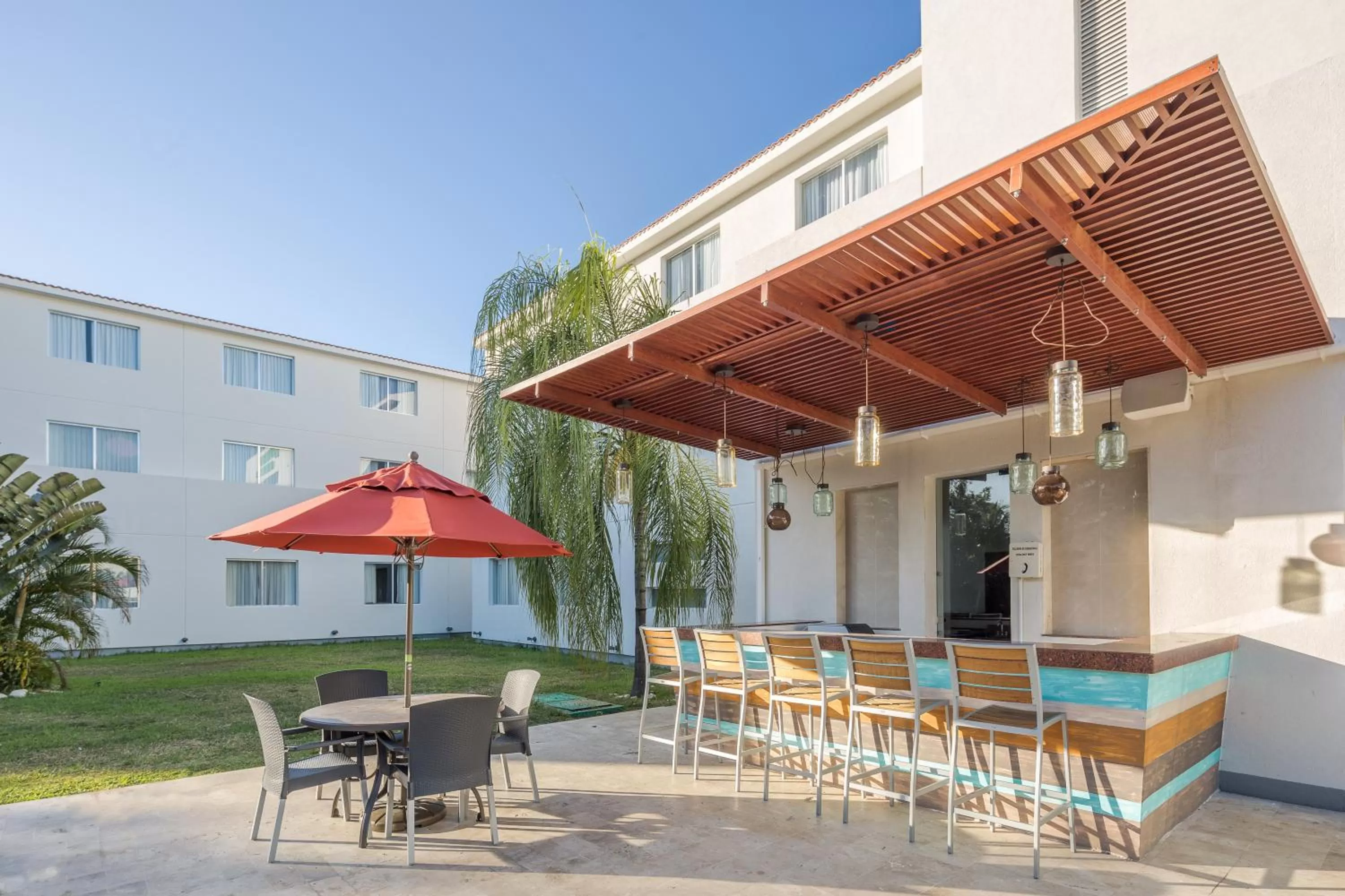 Patio in Wyndham Garden Playa del Carmen