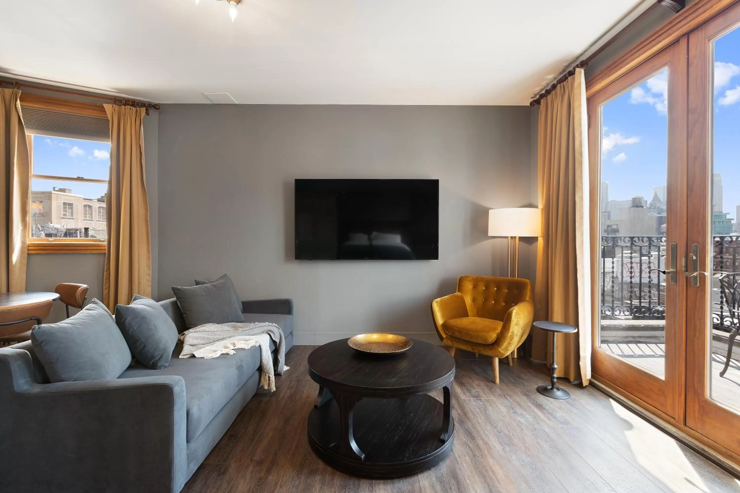 Seating area in The Historic Blue Moon Hotel - NYC