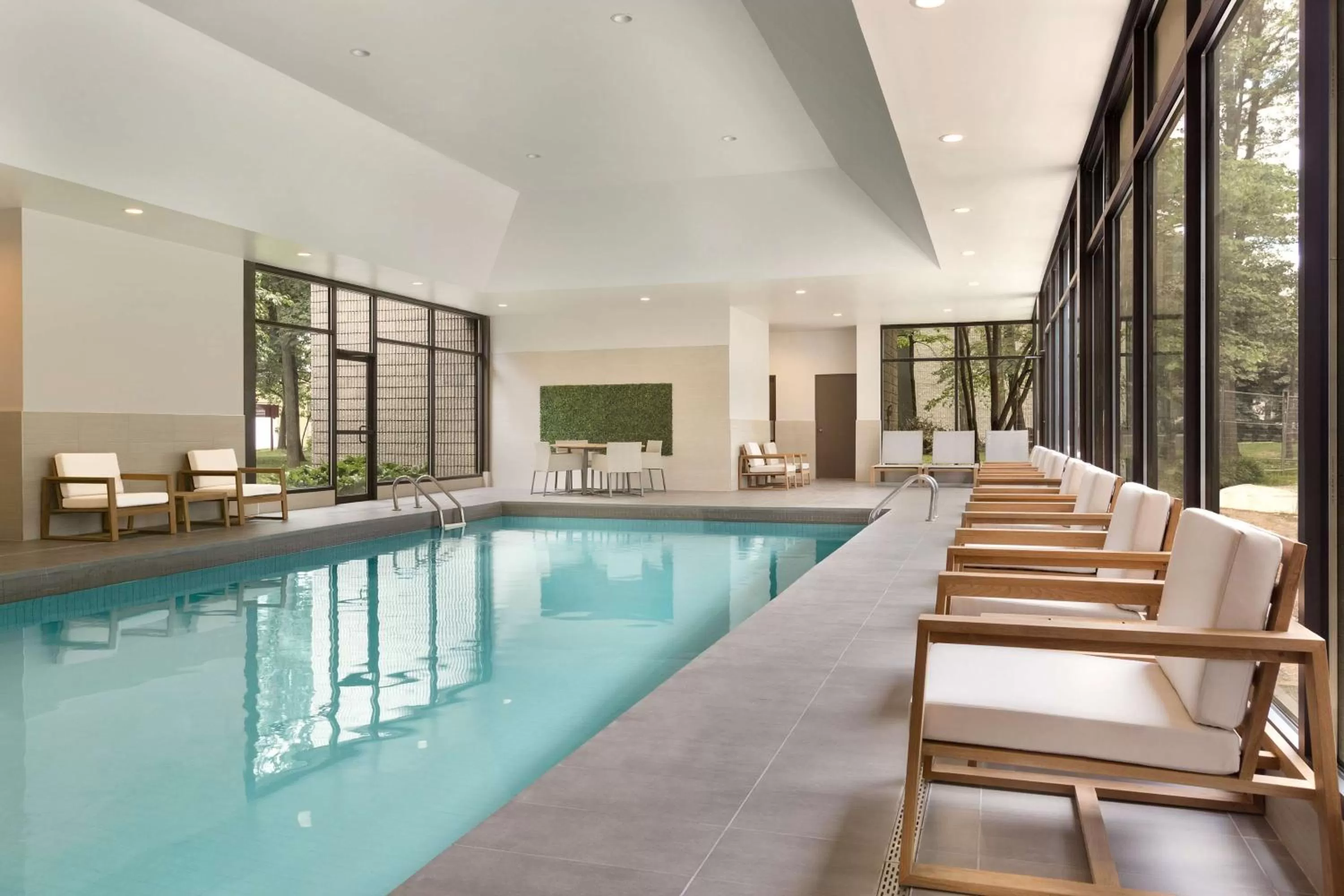 Pool view in DoubleTree by Hilton Hotel Toronto Airport West