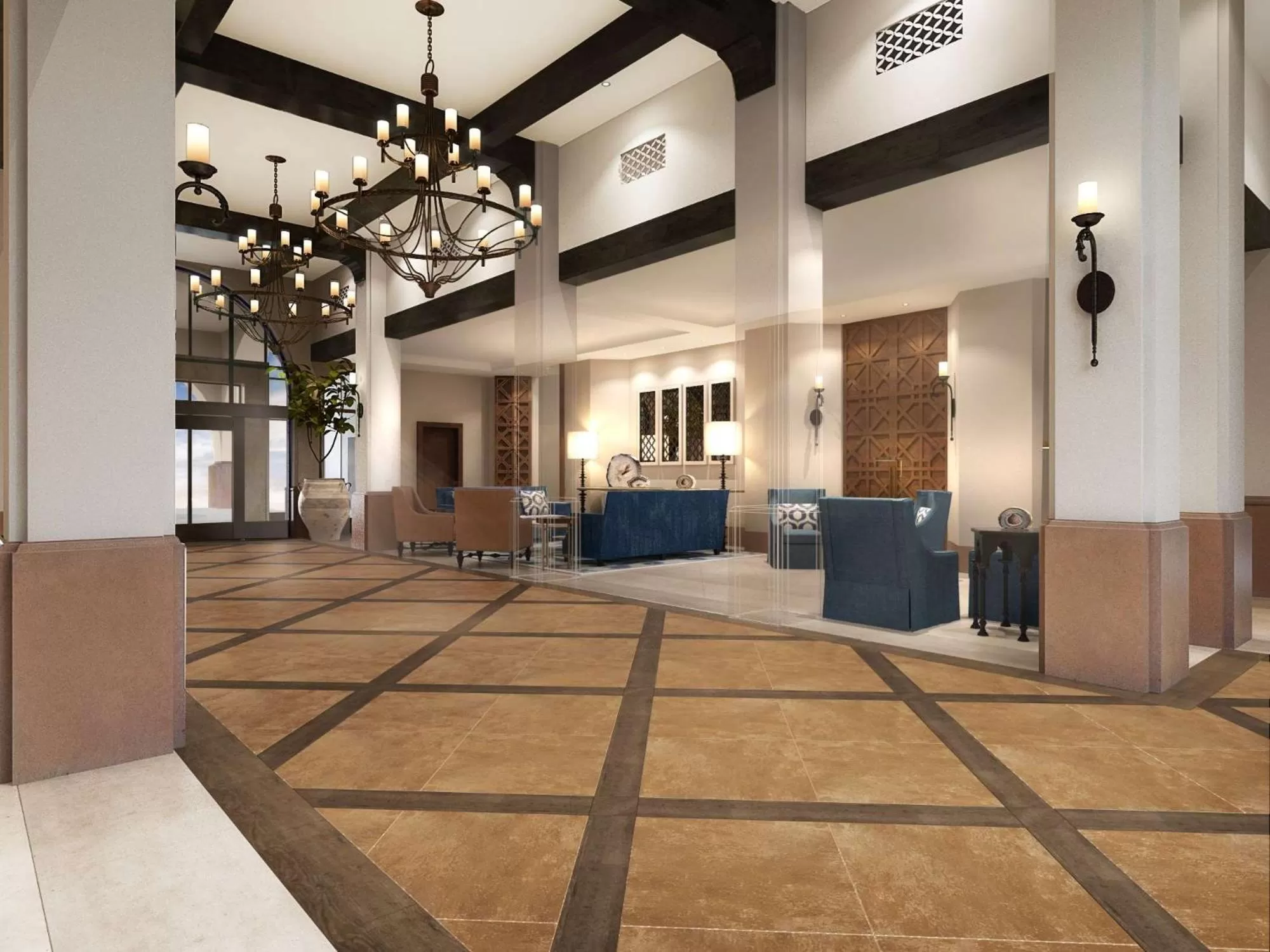 Lobby or reception in Embassy Suites by Hilton Scottsdale Resort