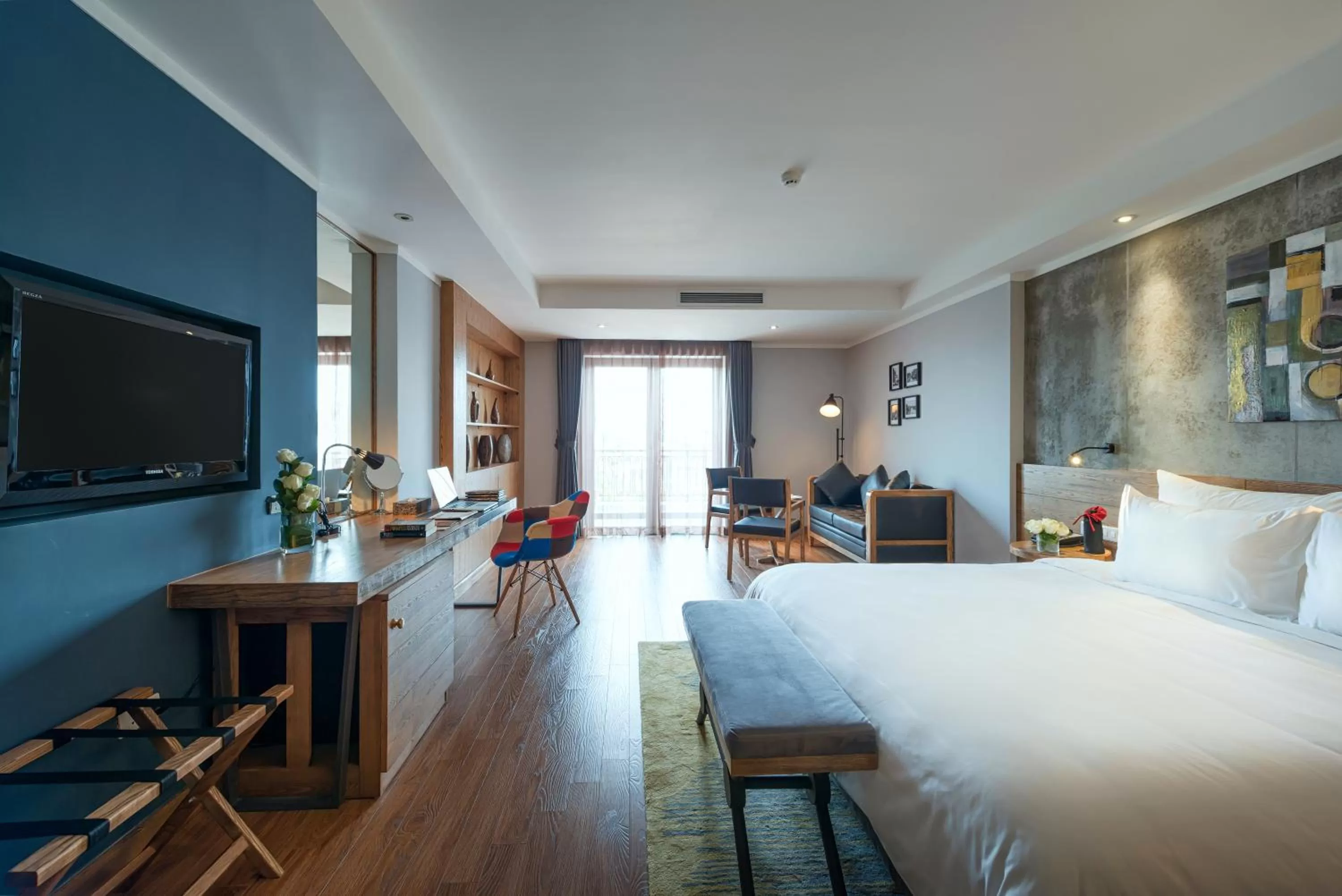 Photo of the whole room, Bed in Bespoke Trendy Hotel Hanoi